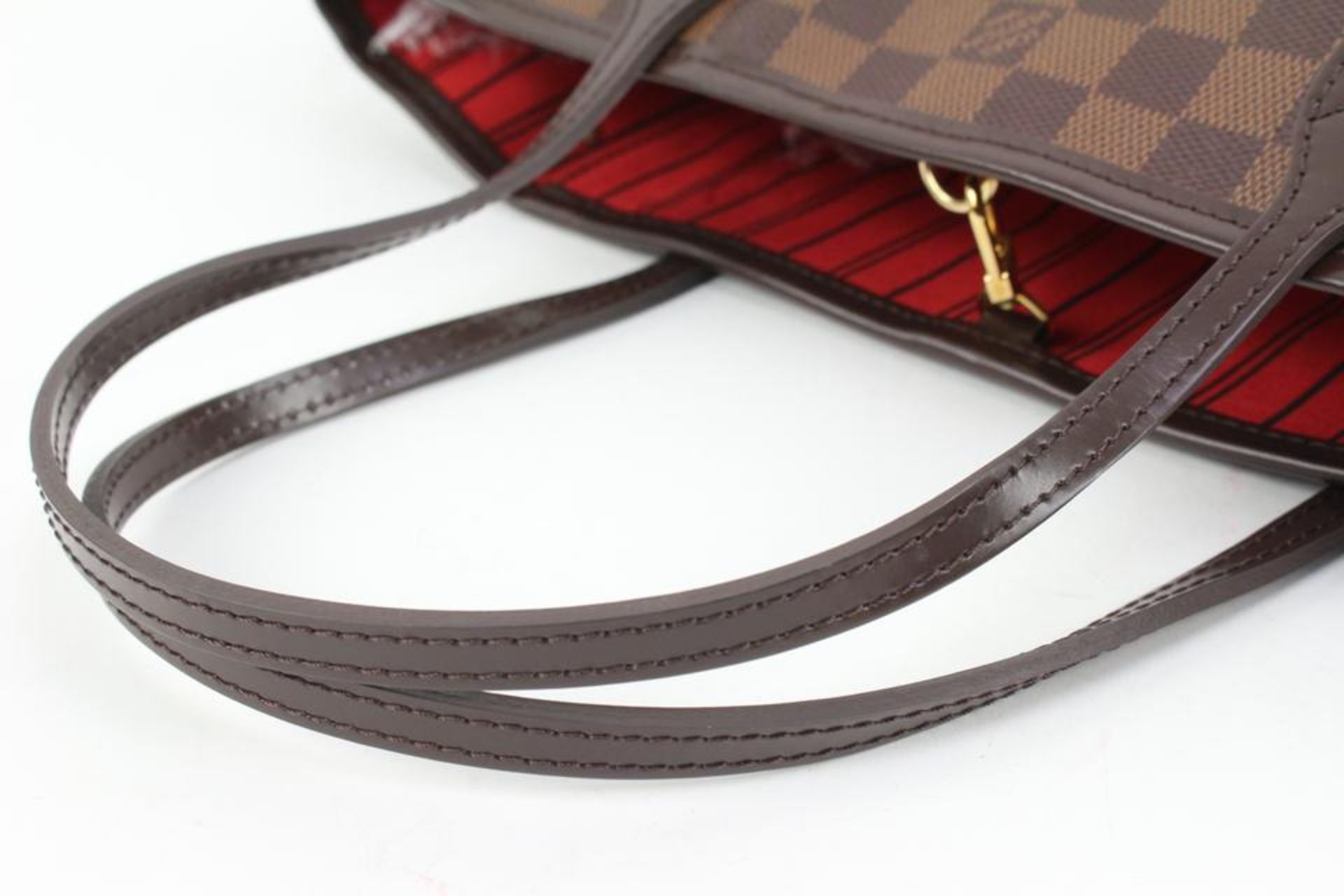 LOUIS VUITTON SMALL DAMIER EBENE NEVERFULL PM TOTE - Image 11 of 14