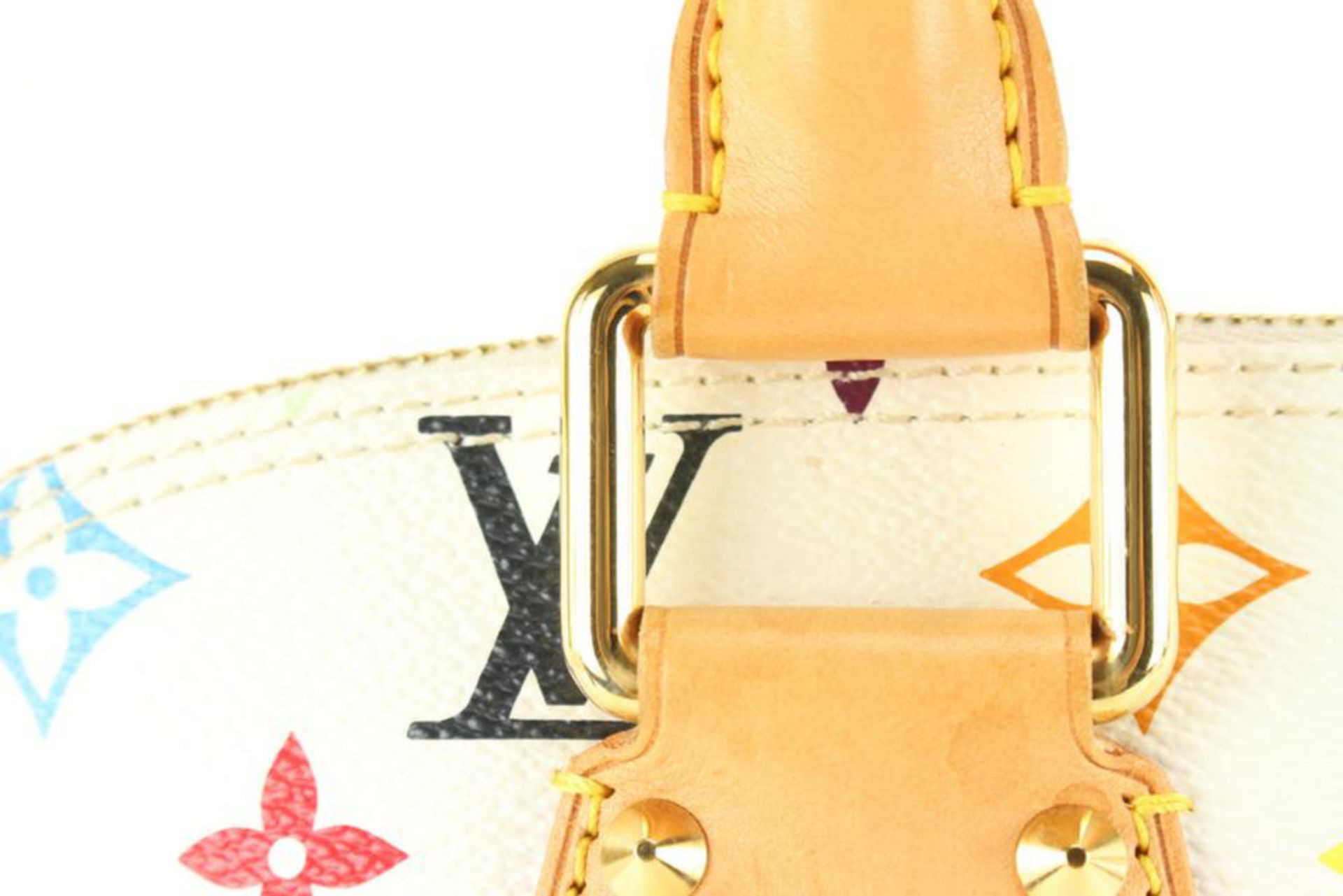 LOUIS VUITTON WHITE MONOGRAM MULTICOLOR ALMA PM - Image 6 of 11