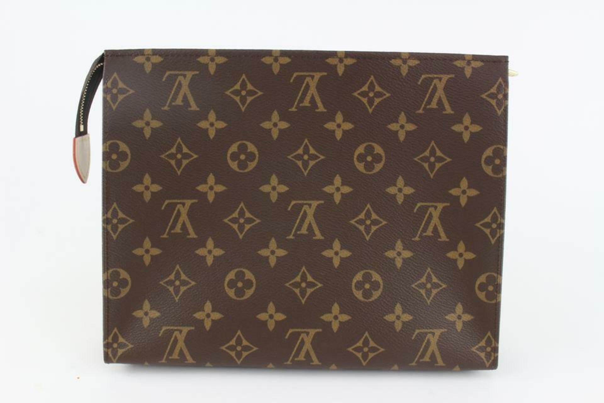 LOUIS VUITTON DISCONTINUED MONOGRAM TOILETRY POUCH 26 COSMETIC CASE - Bild 6 aus 11