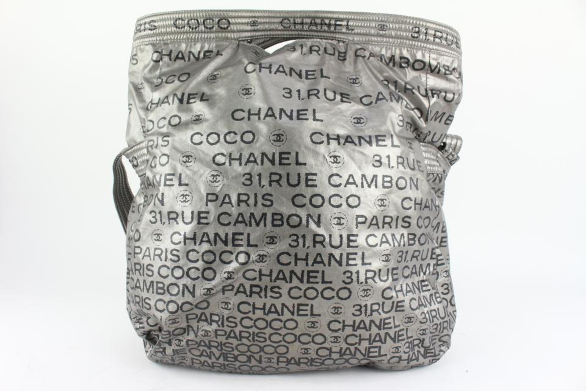 CHANEL SILVER 31 RUE CAMBON CC COCO GRAPHIC 2WAY HOBO - Bild 5 aus 9