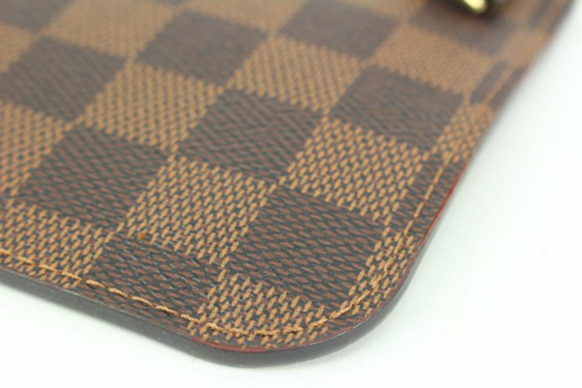 LOUIS VUITTON DAMIER EBENE NEVERFULL POCHETTE PM WRISTLET POUCH - Image 2 of 11