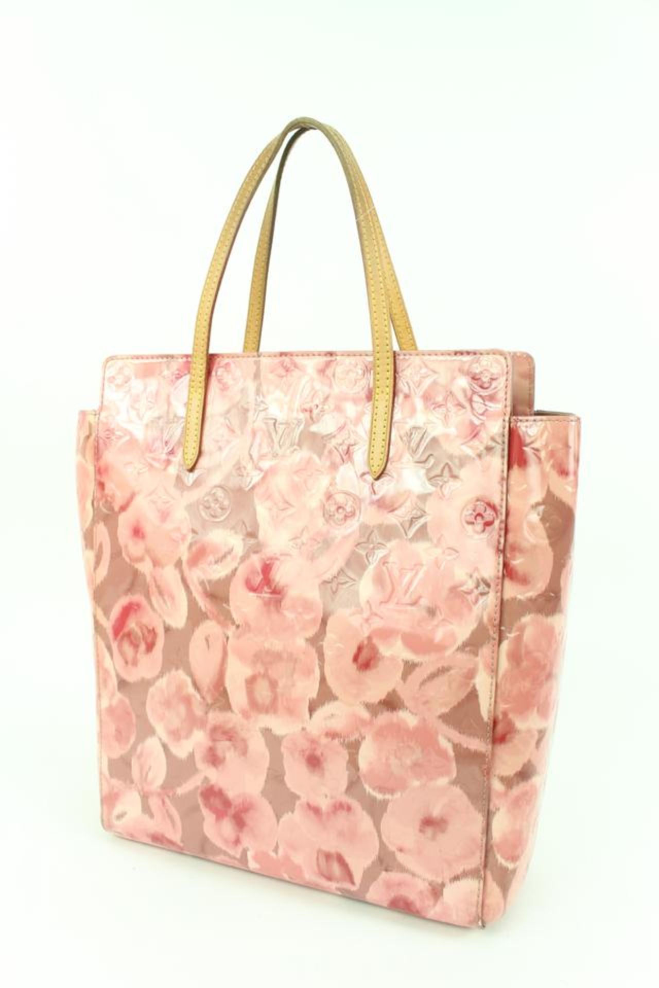 LOUIS VUITTON LIMITED PINK MONOGRAM VERNIS IKAT CATALINA NS TOTE BAG - Bild 12 aus 12