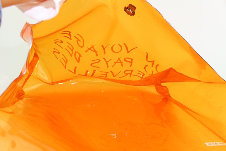 HERMÈS 1998 TRANSLUCENT ORANGE L'EXPOSITION CLEAR SOUVENIR KELLY - Image 7 of 16