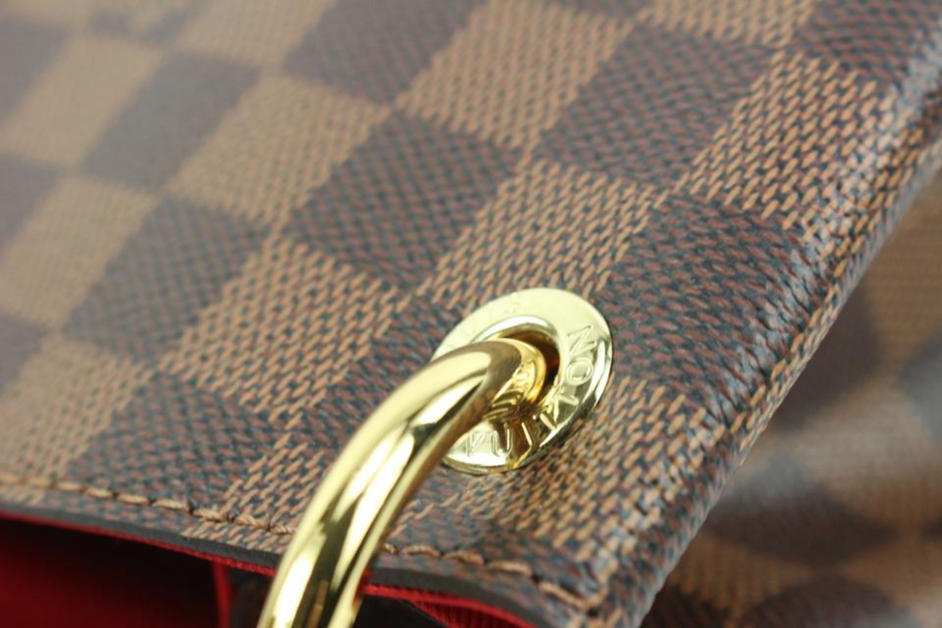 LOUIS VUITTON DAMIER EBENE GRACEFUL PM HOBO - Image 7 of 15