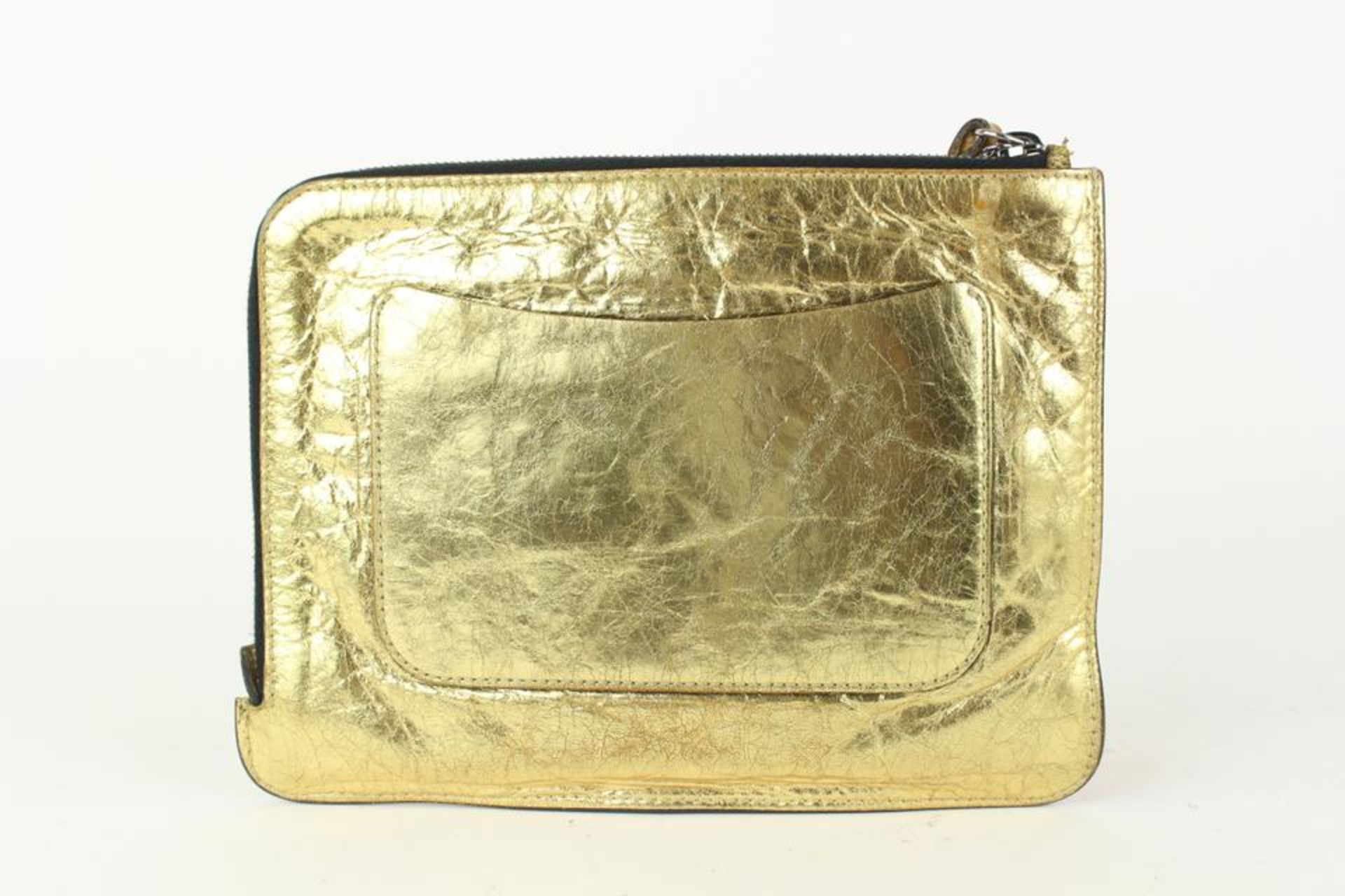 CHANEL VOTEZ COCO GOLD O-CASE ZIP CLUTCH - Bild 6 aus 12