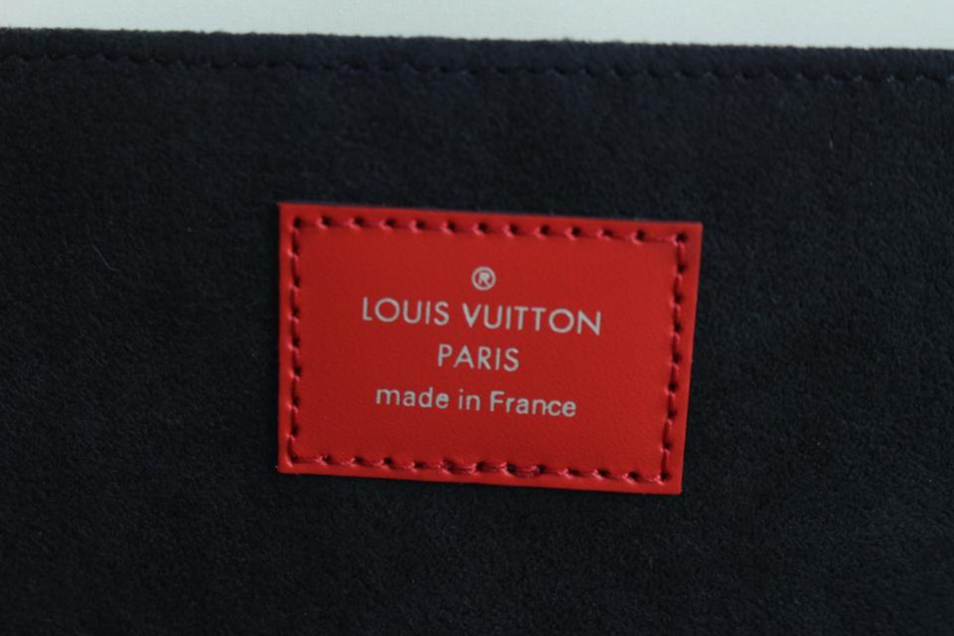 LOUIS VUITTON X SUPREME LVX SUPREME RED EPI LEATHER POCHETTE JOUR GM PORTFOLIO CLUTCH - Bild 14 aus 14