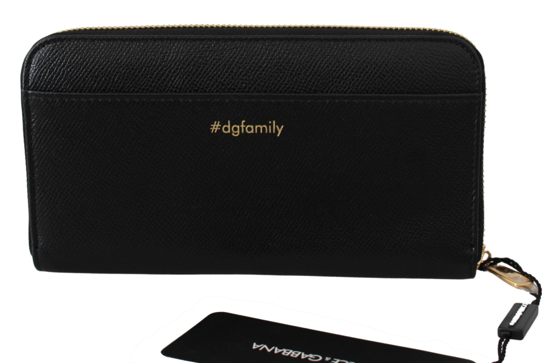 BLACK #DGFAMILY EVIL CONTINENTAL CLUTCH LEATHER WALLET - Bild 4 aus 5