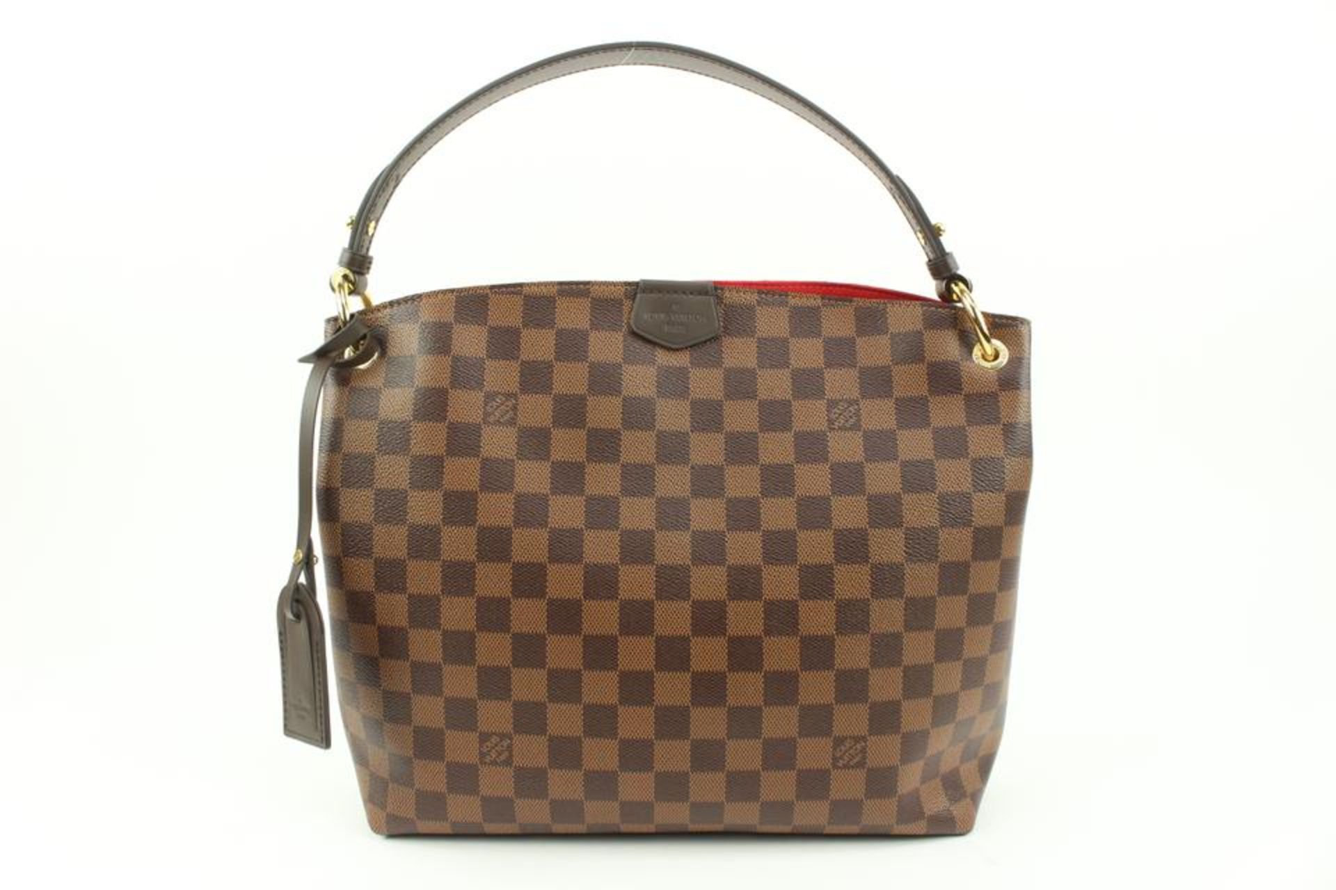 LOUIS VUITTON SOLD OUT EVERWHERE BRAND NEW DAMIER EBENE GRACEFUL PM HOBO - Image 2 of 15