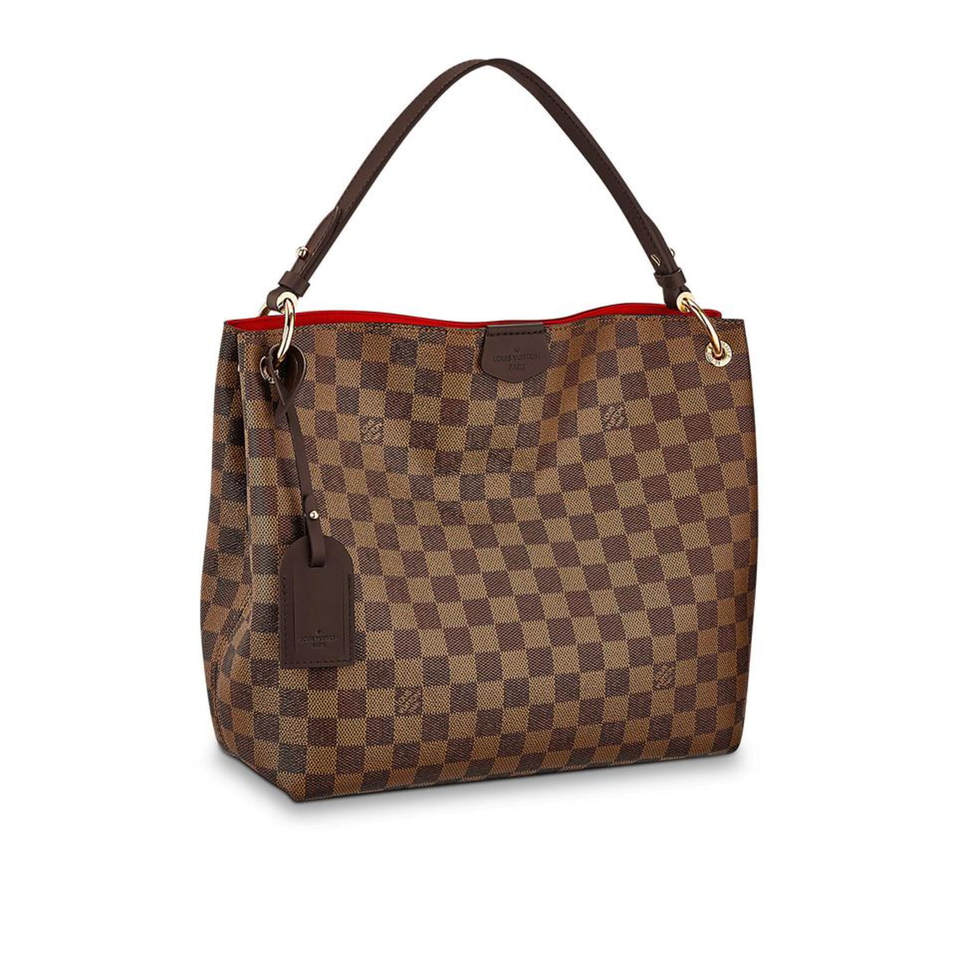 LOUIS VUITTON DAMIER EBENE GRACEFUL PM HOBO DELIGHTFUL ARTSY