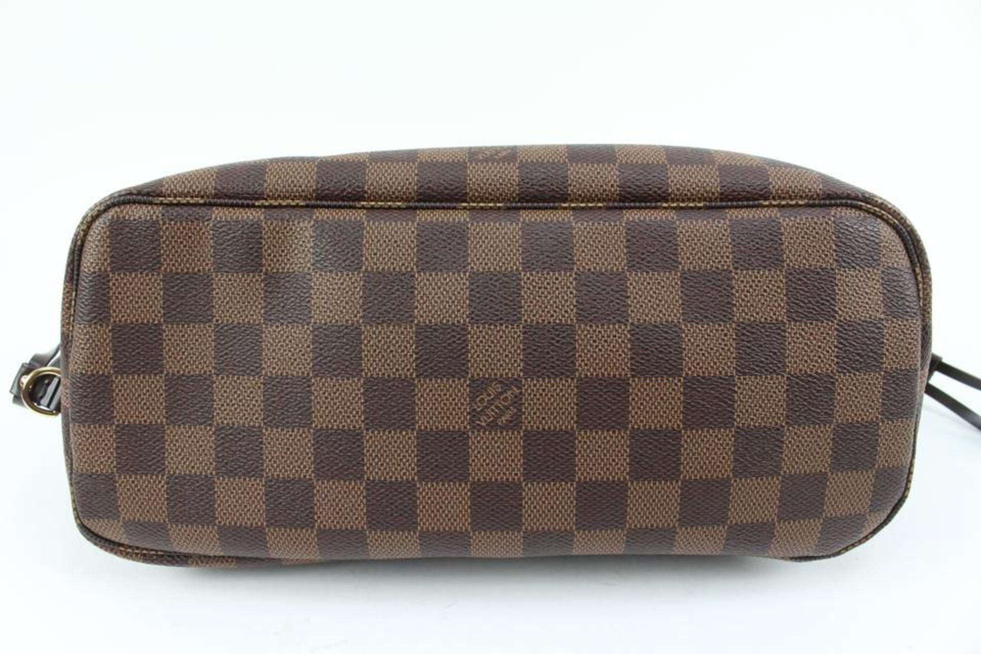 LOUIS VUITTON SMALL DAMIER EBENE NEVERFULL PM TOTE - Image 6 of 14