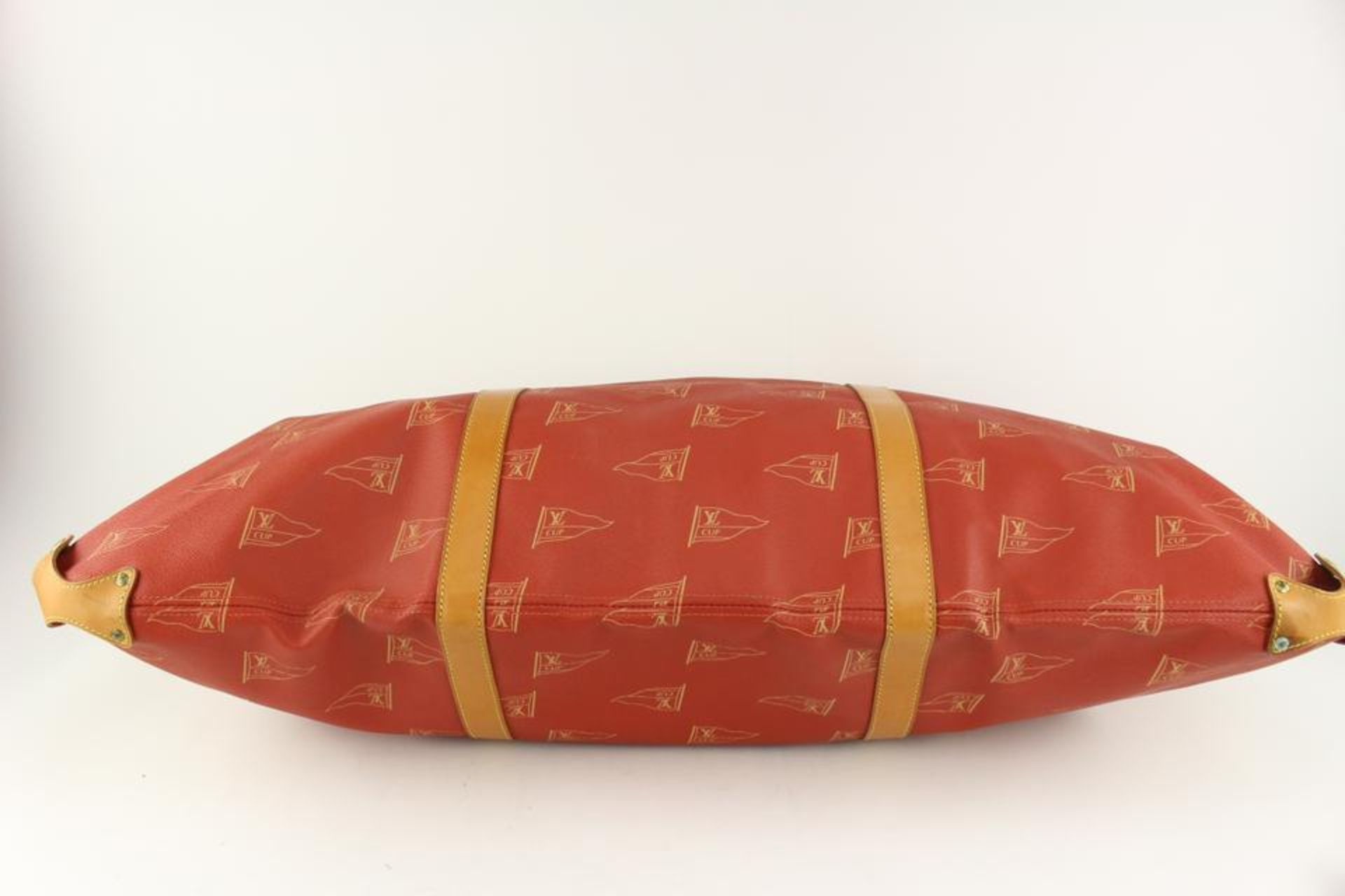 LOUIS VUITTON 1995 LV CUP RED MONOGRAM KABUL CONVERTIBLE GARMENT BAG - Image 5 of 12