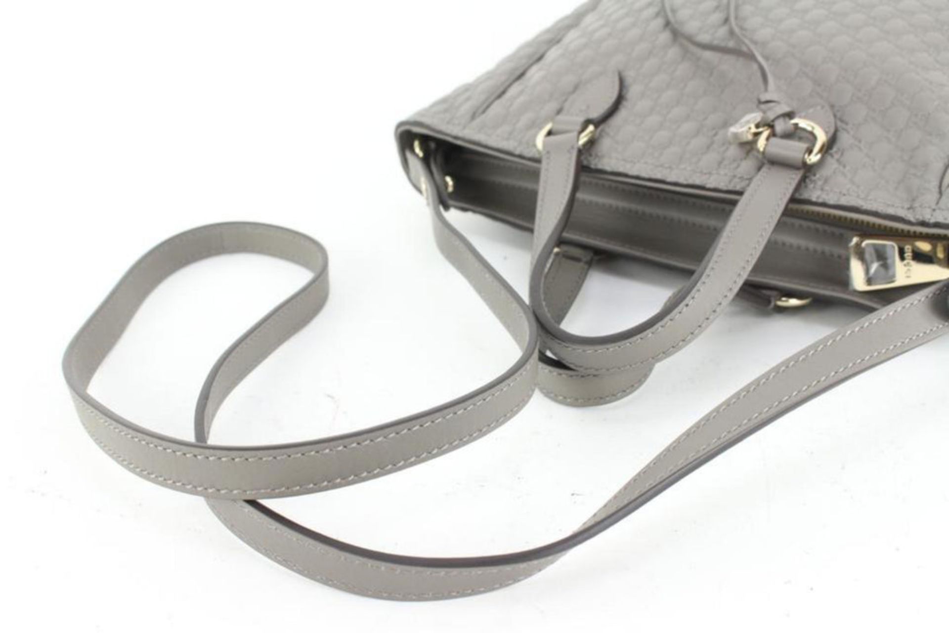 GUCCI GREY MICROGUCCISSIMA SMALL BREE TOTE GRAPHITE - Bild 14 aus 14