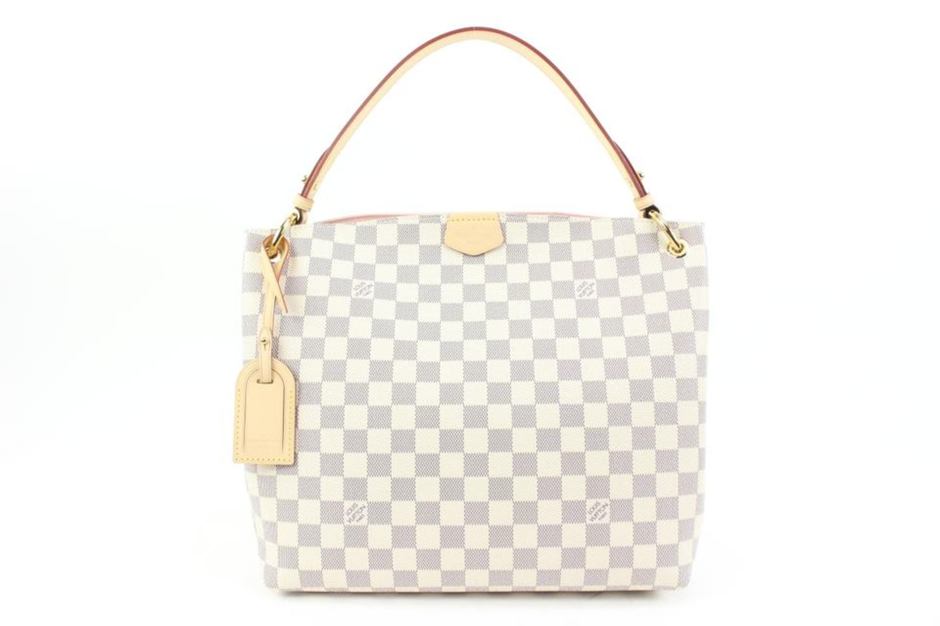 LOUIS VUITTON DAMIER AZUR BALLERINE GRACEFUL PM HOBO - Image 2 of 14