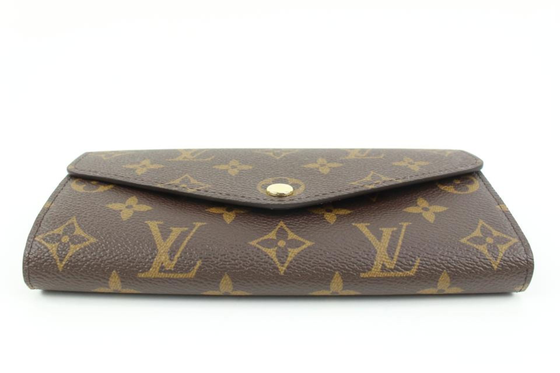 LOUIS VUITTON FUCHSIA MONOGRAM SARAH LONG FLAP WALLET - Image 6 of 11