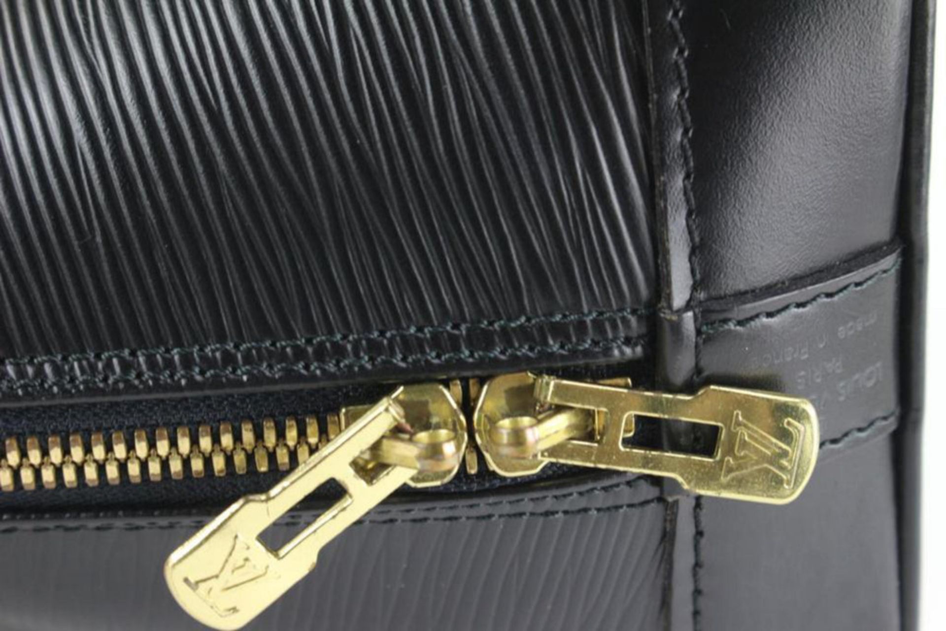 LOUIS VUITTON BLACK EPI LEATHER NOIR ALMA PM - Image 6 of 11