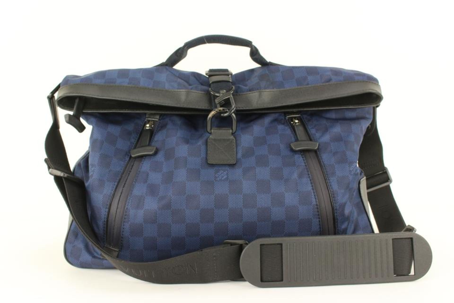 LOUIS VUITTON RARE LV CUP BLUE DAMIER WATERPROOF CONVERTIBLE MESSENGER