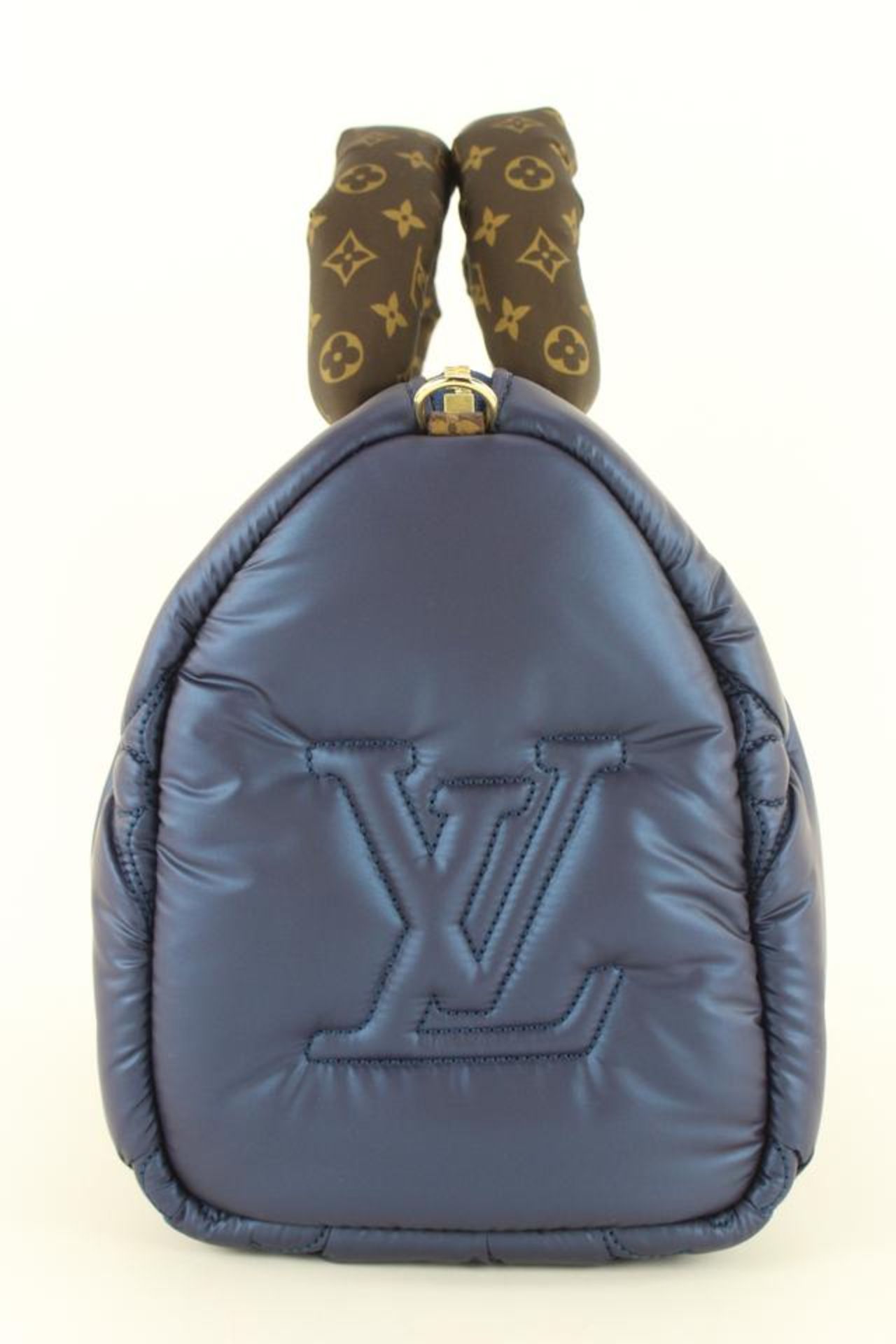 LOUIS VUITTON 2023 NAVY MONOGRAM PUFFER PILLOW SPEEDY 25 BANDOULIERE - Bild 5 aus 11