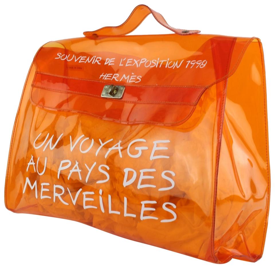 HERMÈS 1998 TRANSLUCENT ORANGE L'EXPOSITION CLEAR SOUVENIR KELLY - Image 16 of 16