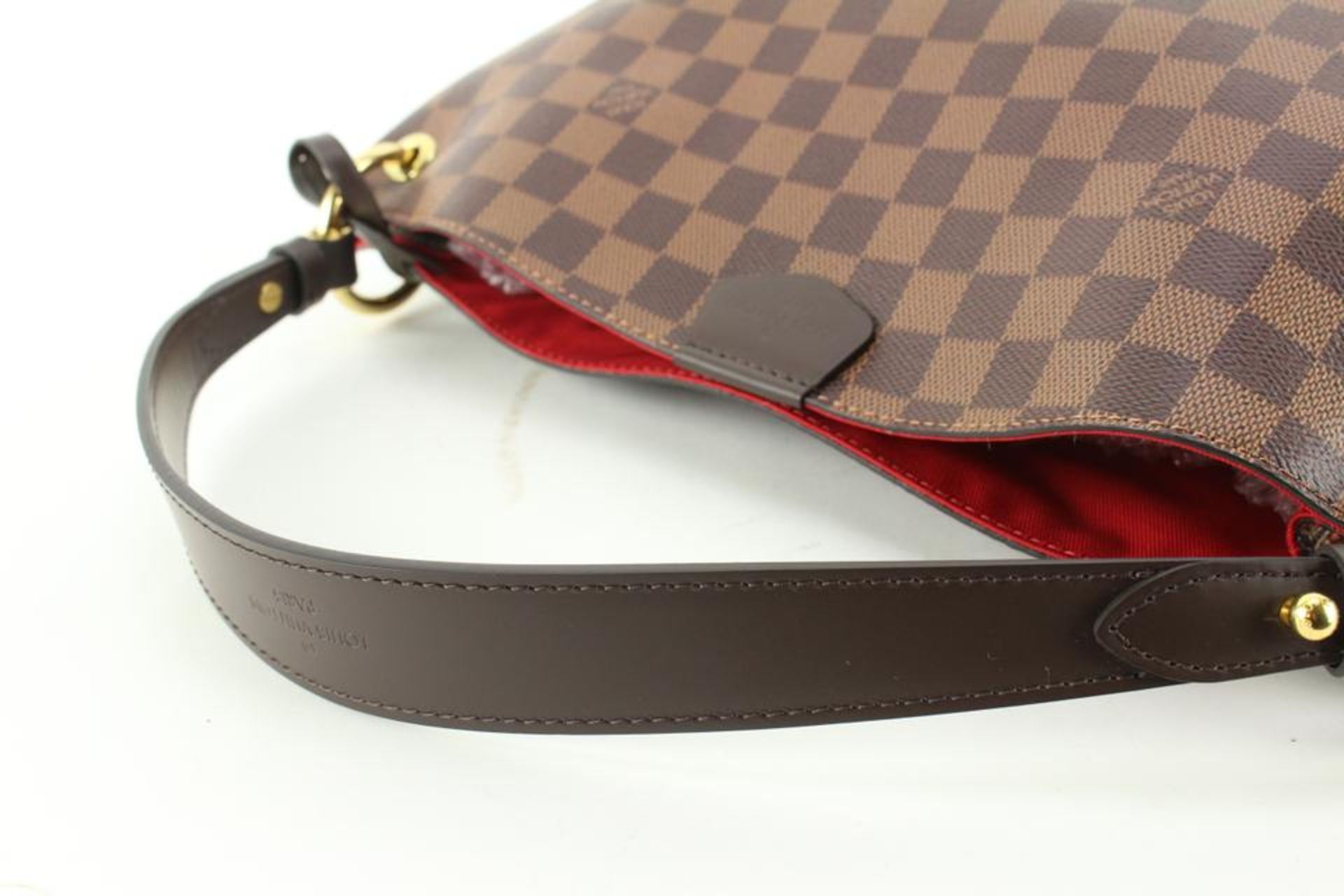 LOUIS VUITTON DAMIER EBENE GRACEFUL PM HOBO DELIGHTFUL ARTSY - Image 8 of 11