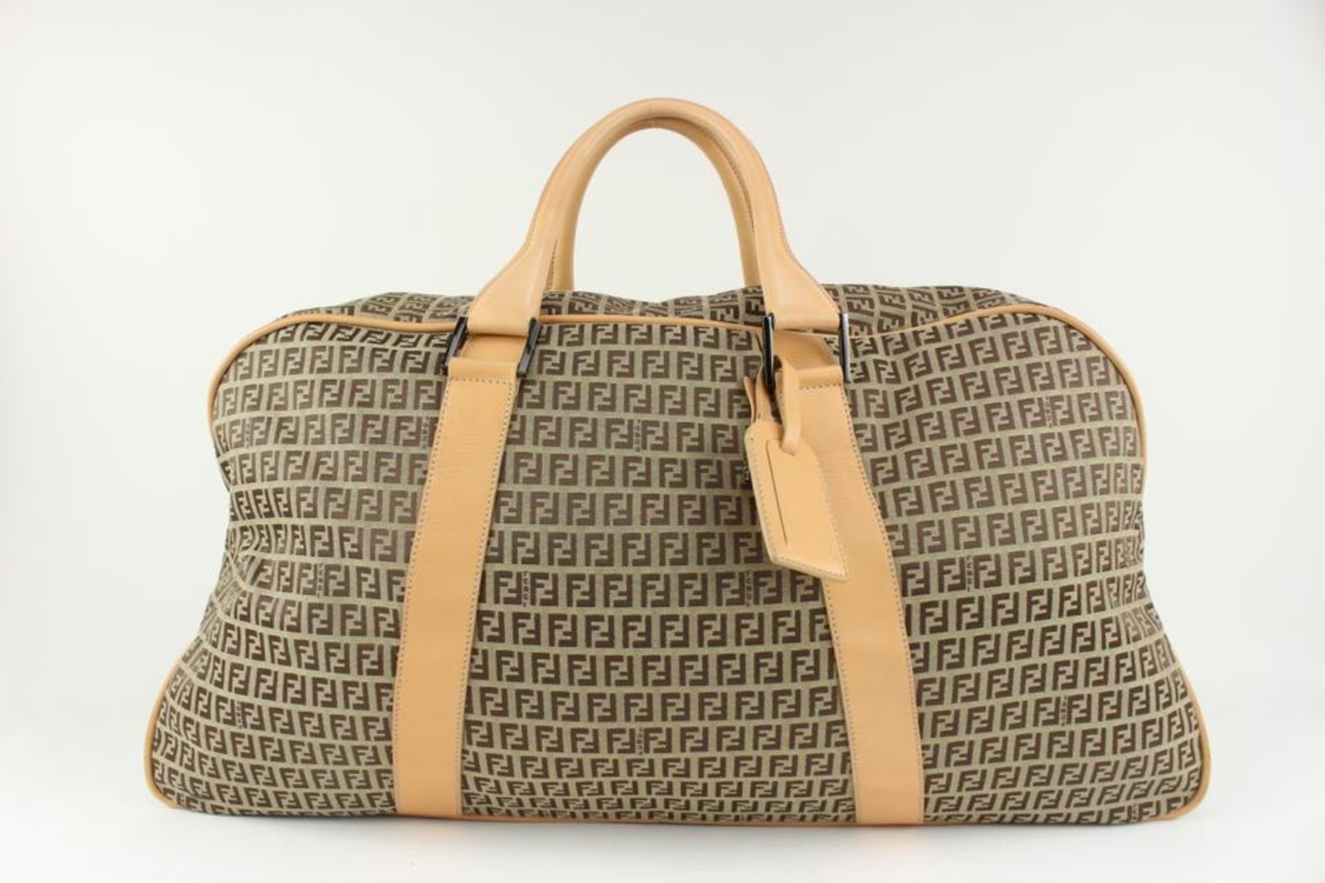 FENDI XL BROWN MONOGRAM FF ZUCCA DUFFLE BAG - Bild 7 aus 12