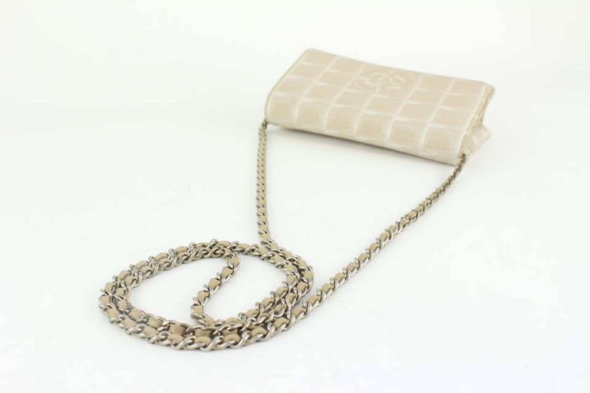 CHANEL BEIGE NEW LINE WALLET ON CHAIN CROSSBODY FLAP - Bild 9 aus 11