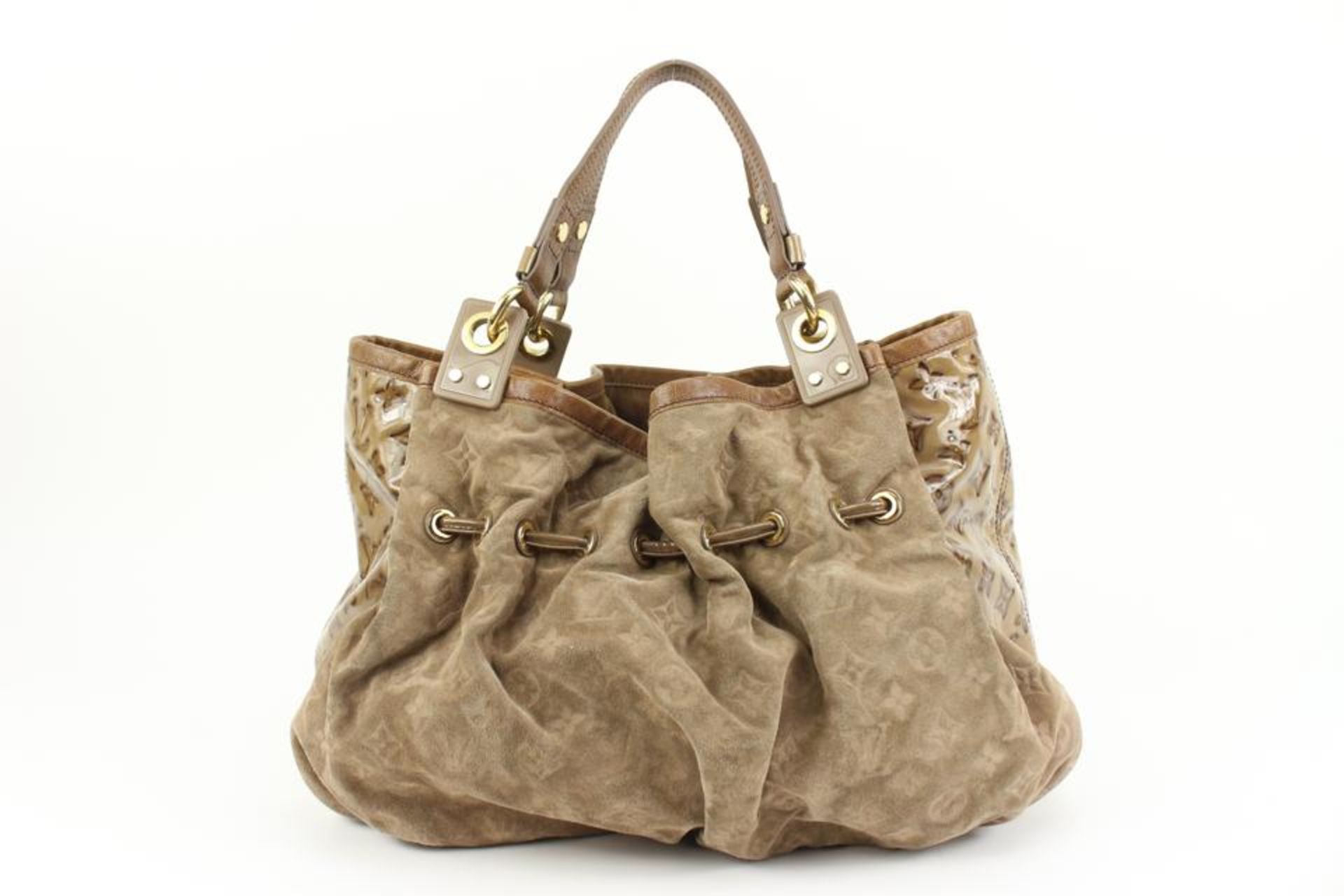 LOUIS VUITTON BROWN SUEDE X PATENT IRENE COCO HOBO BAG - Bild 9 aus 12