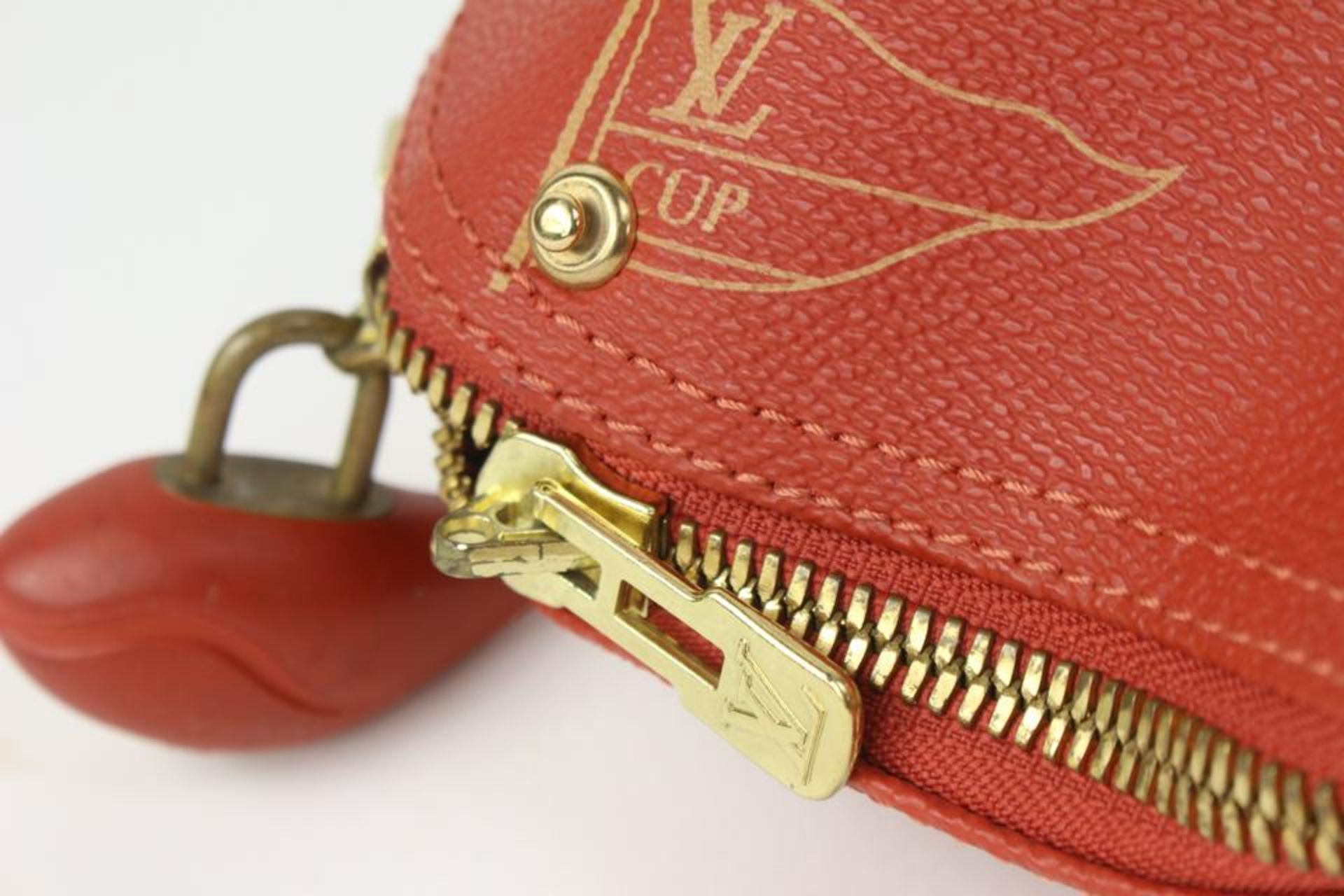 LOUIS VUITTON 1995 LV CUP RED MONOGRAM KABUL CONVERTIBLE GARMENT BAG - Image 7 of 12