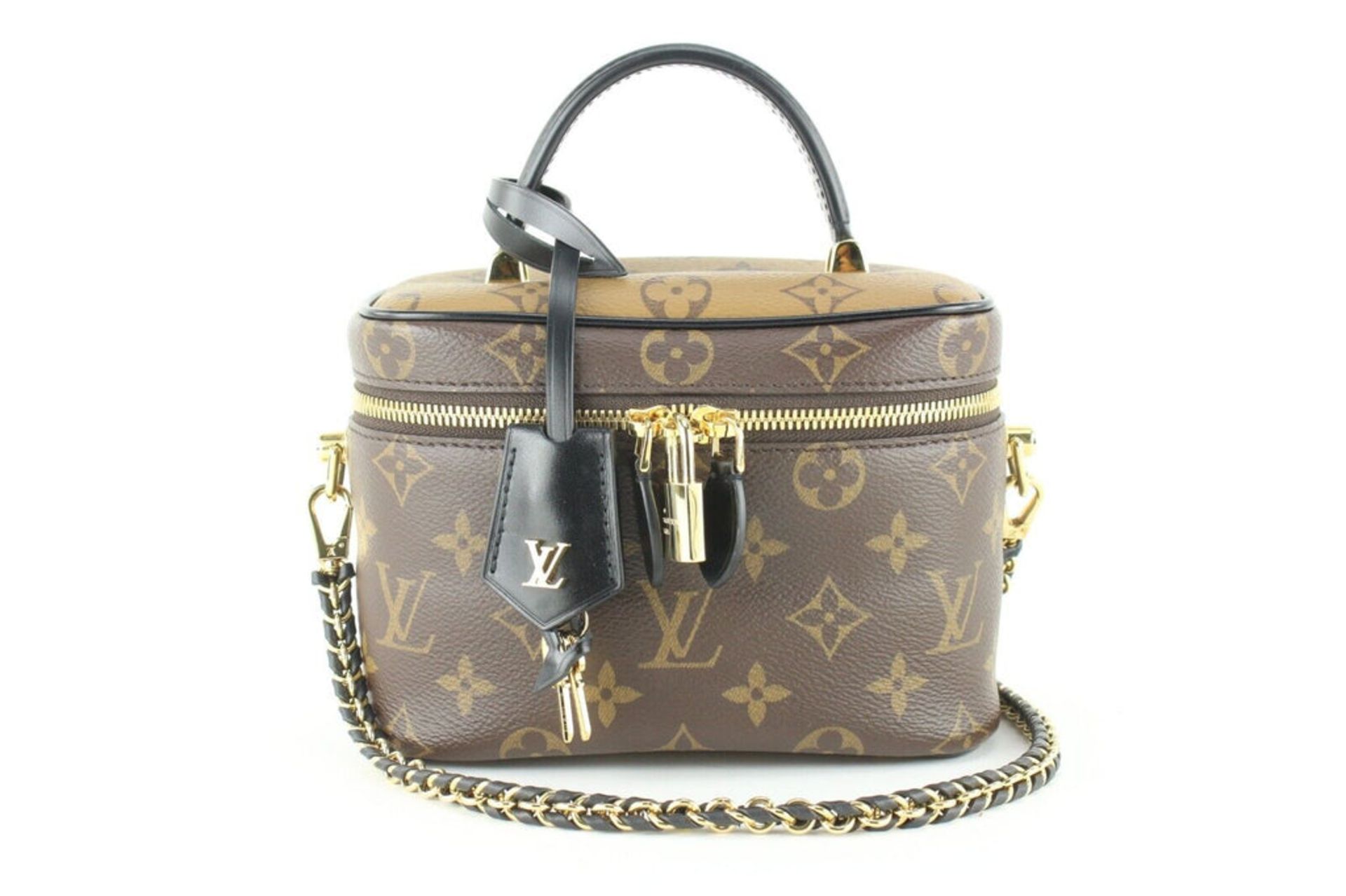 LOUIS VUITTON MONOGRAM REVERSE VANITY PM CROSSBODY TRAIN CASE