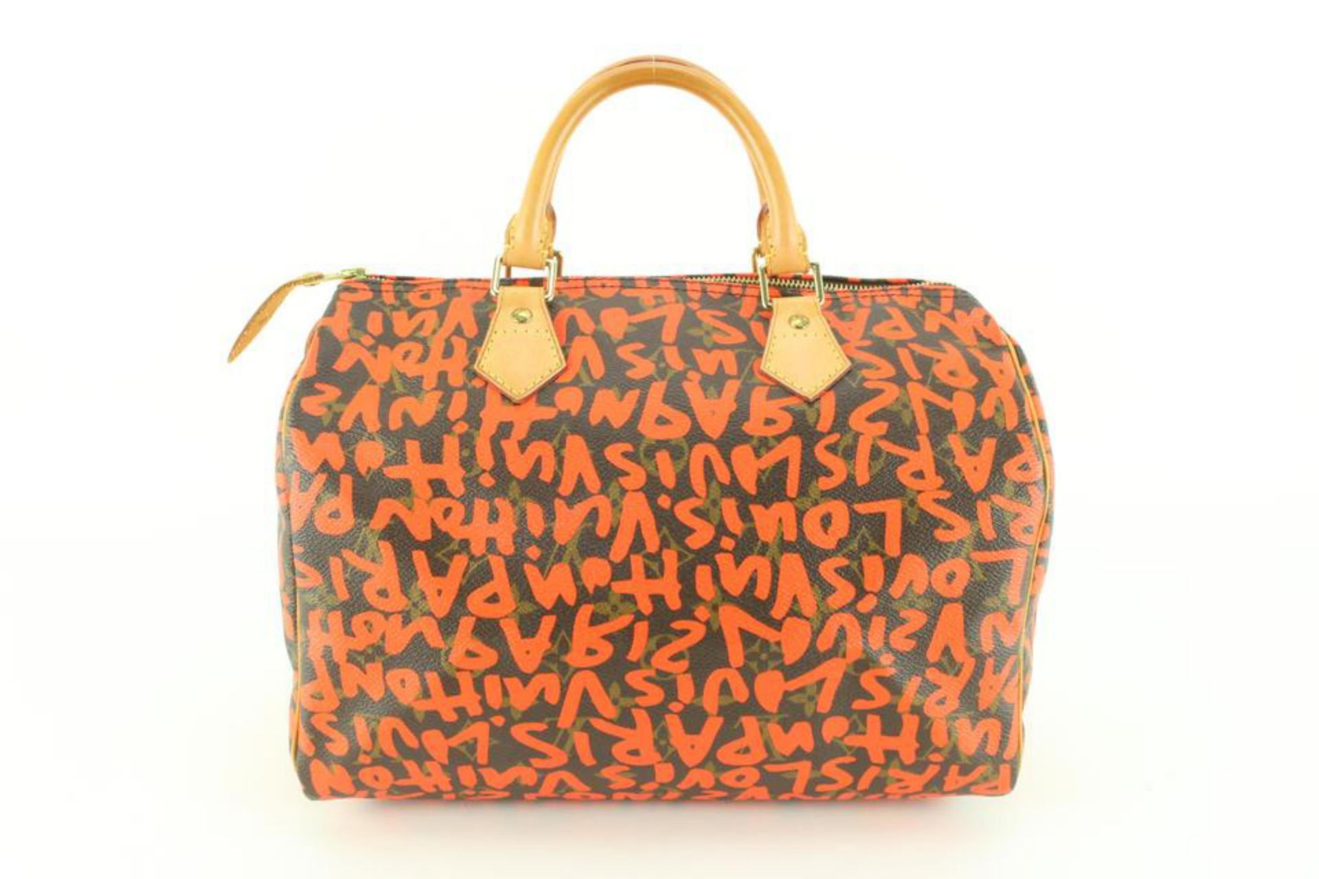 LOUIS VUITTON STEPHEN SPROUSE ORANGE MONOGRAM GRAFFITI SPEEDY 30 - Bild 8 aus 12