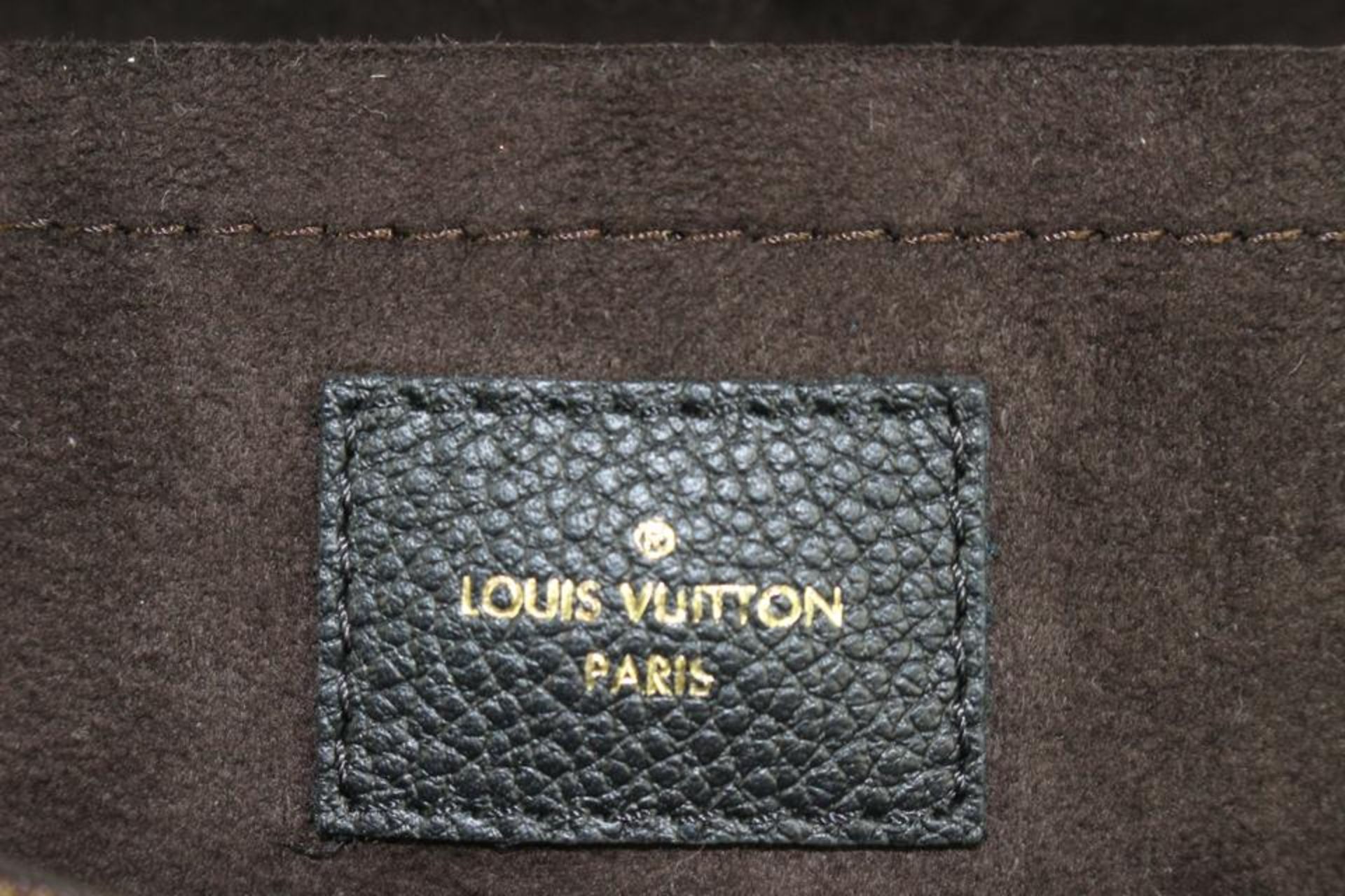 LOUIS VUITTON BLACK MONOGRAM EMPREINTE LEATHER NOIR TROCADERO TOTE BAG - Bild 14 aus 14