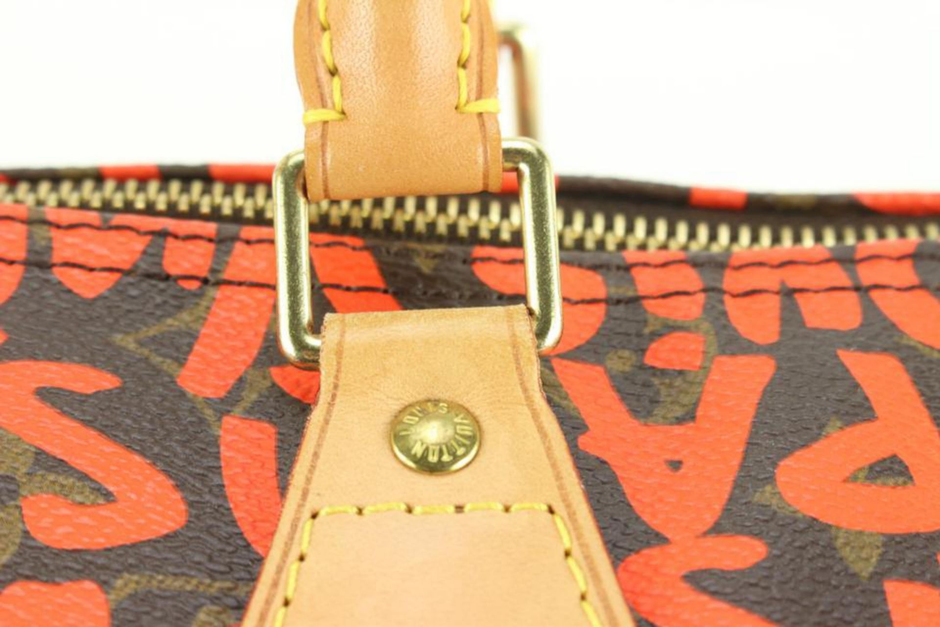 LOUIS VUITTON STEPHEN SPROUSE ORANGE MONOGRAM GRAFFITI SPEEDY 30 - Bild 3 aus 12