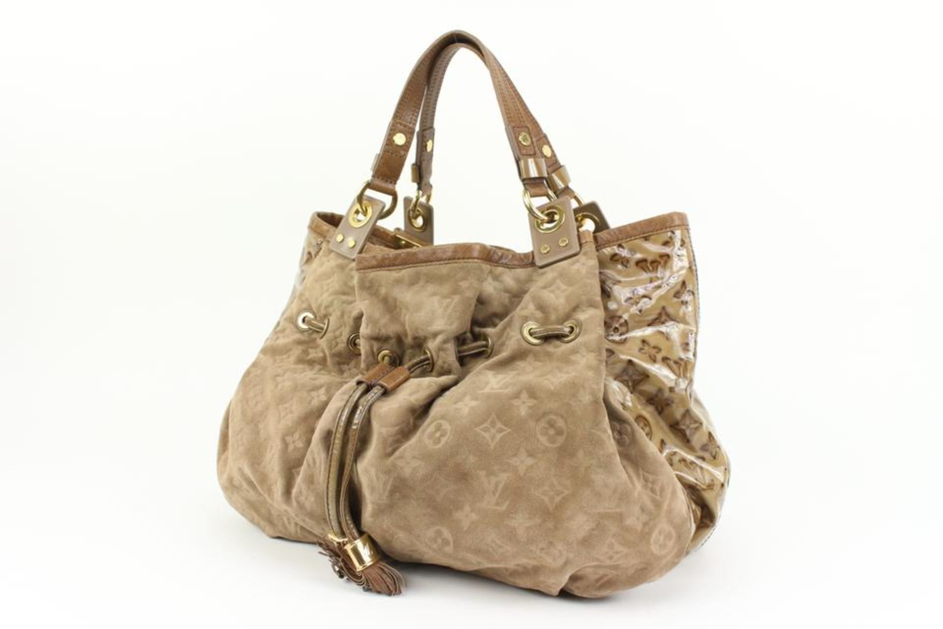 LOUIS VUITTON BROWN SUEDE X PATENT IRENE COCO HOBO BAG - Bild 12 aus 12