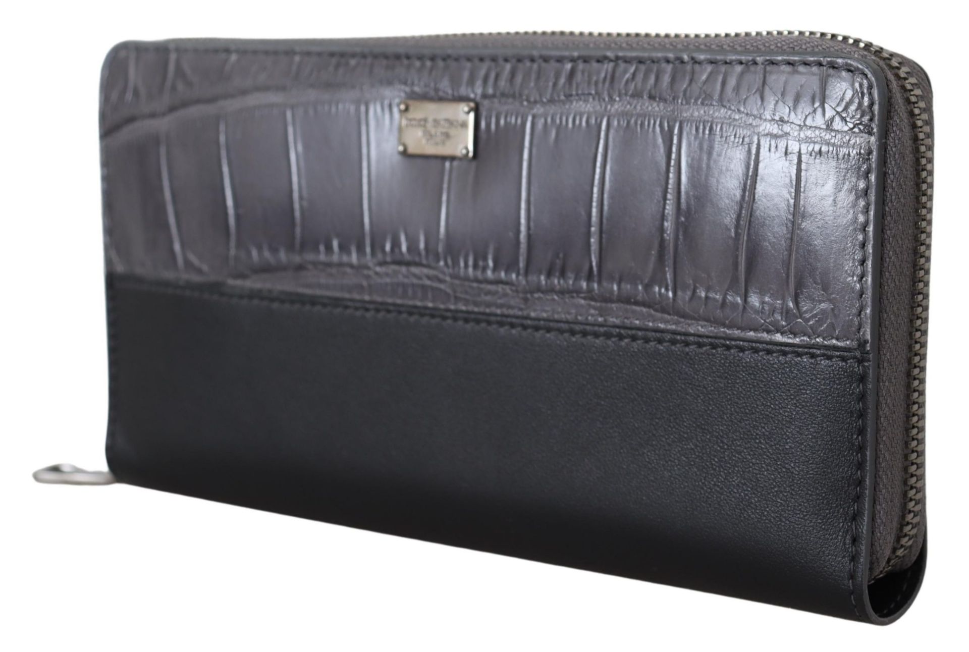 BLACK ZIP AROUND CONTINENTAL CLUTCH LEATHER WALLET - Bild 2 aus 5