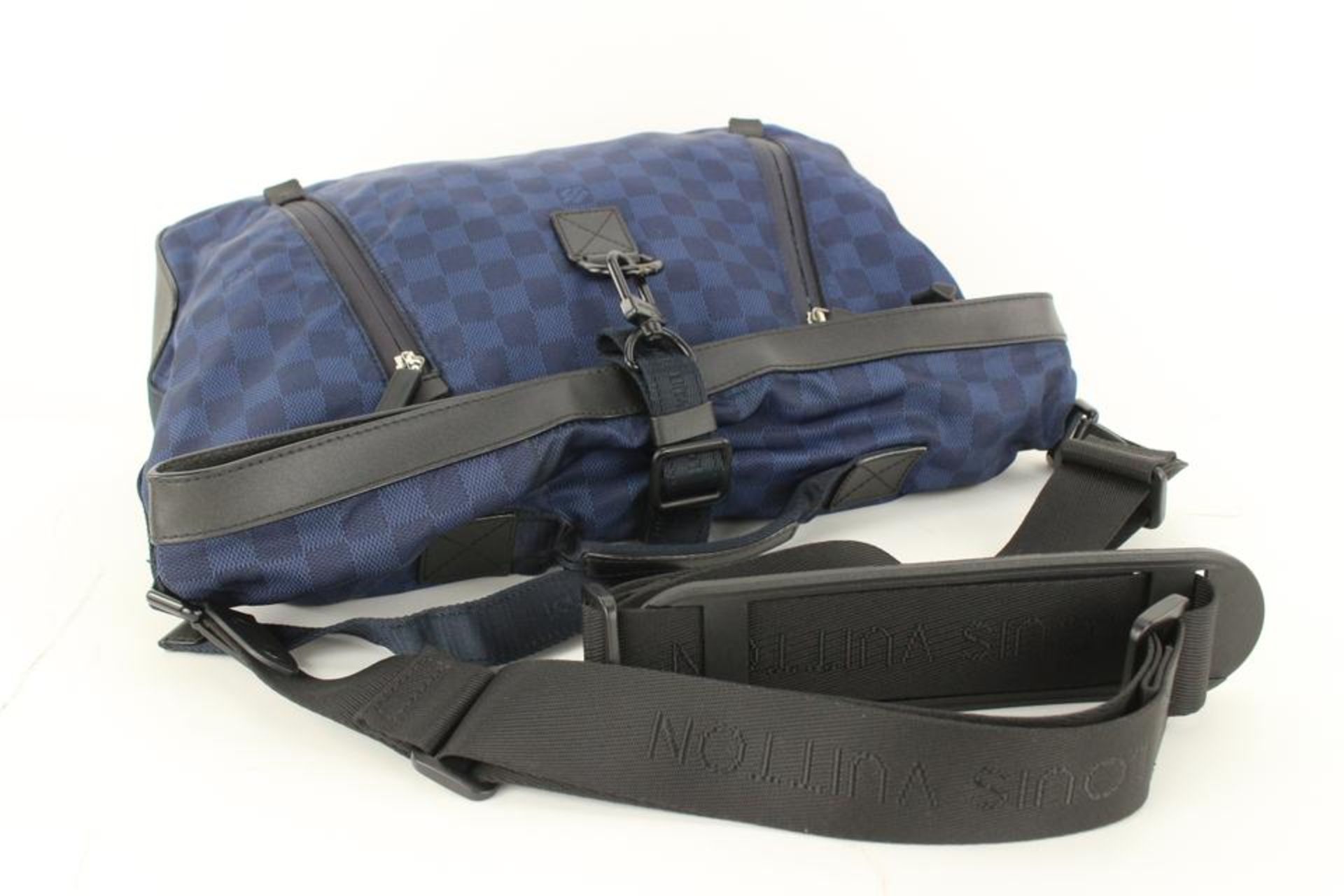 LOUIS VUITTON RARE LV CUP BLUE DAMIER WATERPROOF CONVERTIBLE MESSENGER - Image 8 of 11