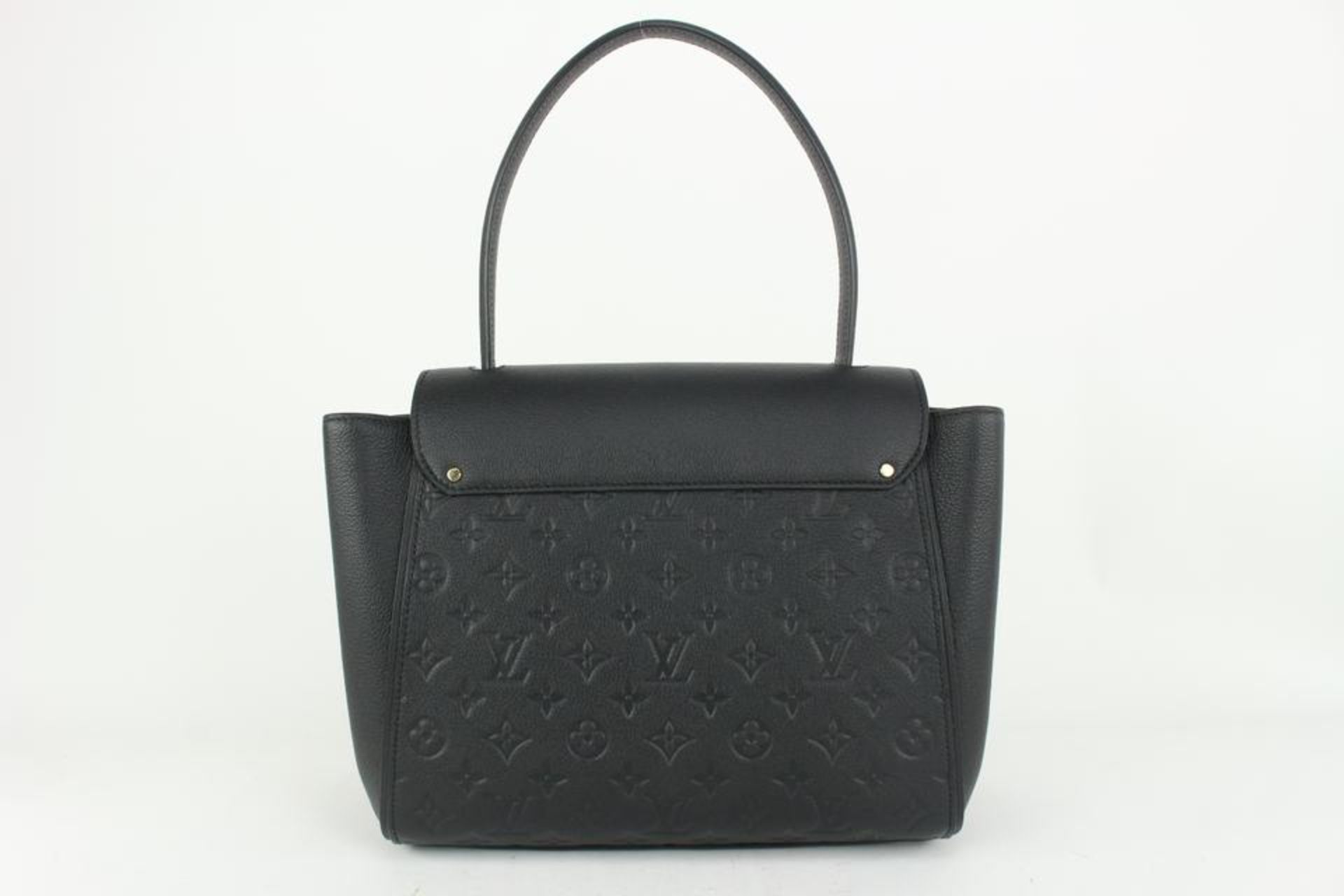 LOUIS VUITTON BLACK MONOGRAM EMPREINTE LEATHER NOIR TROCADERO TOTE BAG - Bild 10 aus 14