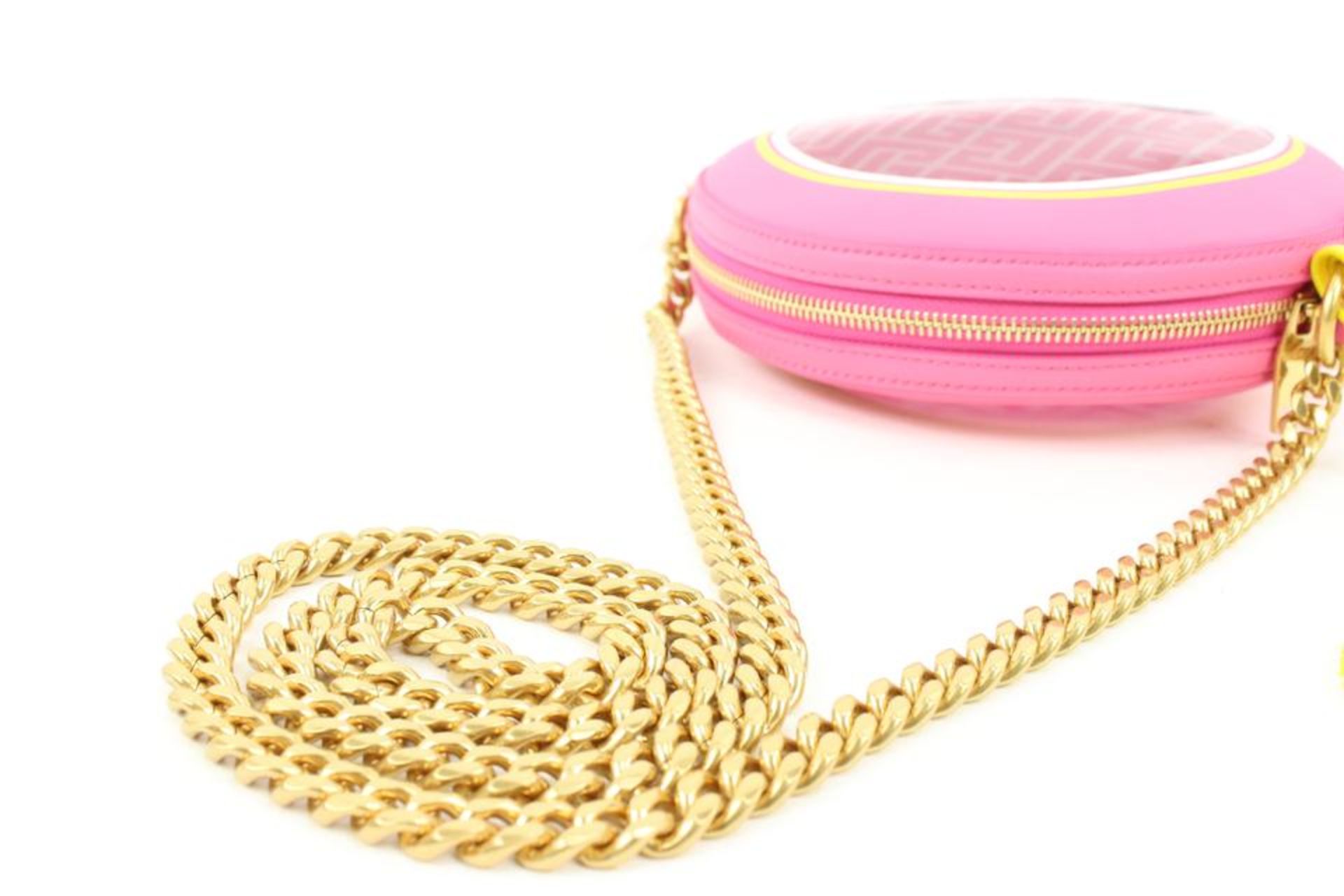 BALMAIN BARBIE TRANSLUCENT PINK DISCO ROUND CROSSBODY BAG - Bild 12 aus 15