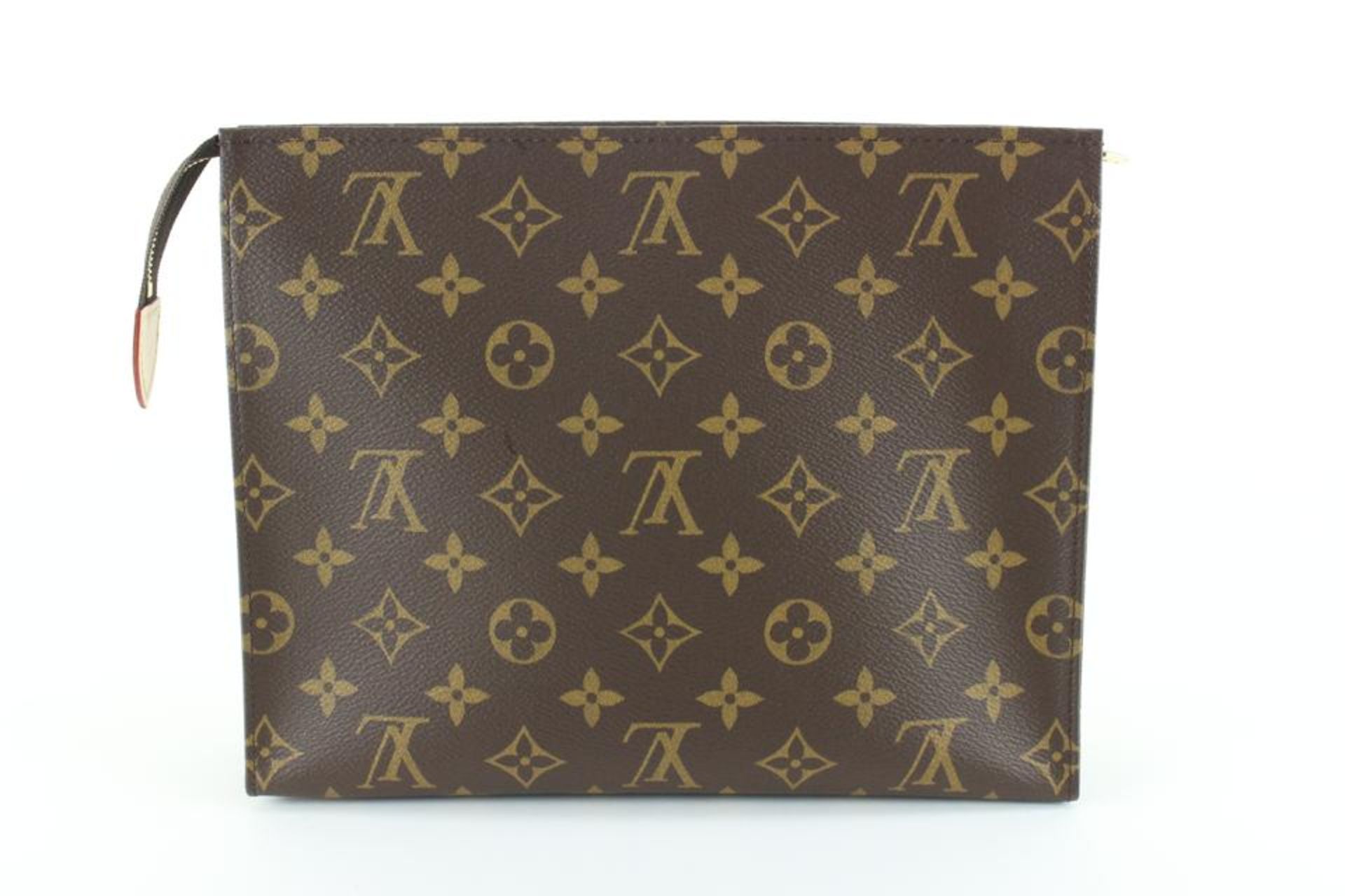 LOUIS VUITTON MONOGRAM TOILETRY POUCH 26 POCHE TOILETTE - Bild 8 aus 11