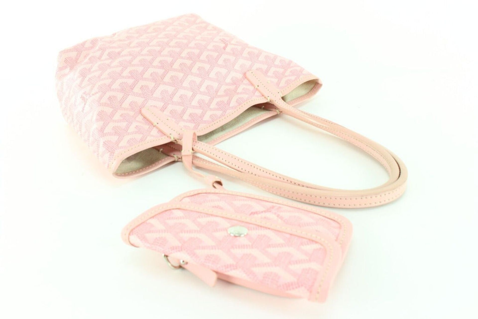 GOYARD PINK CHEVRON MINI ANJOU SAINT LOUIS WITH POUCH - Bild 6 aus 12