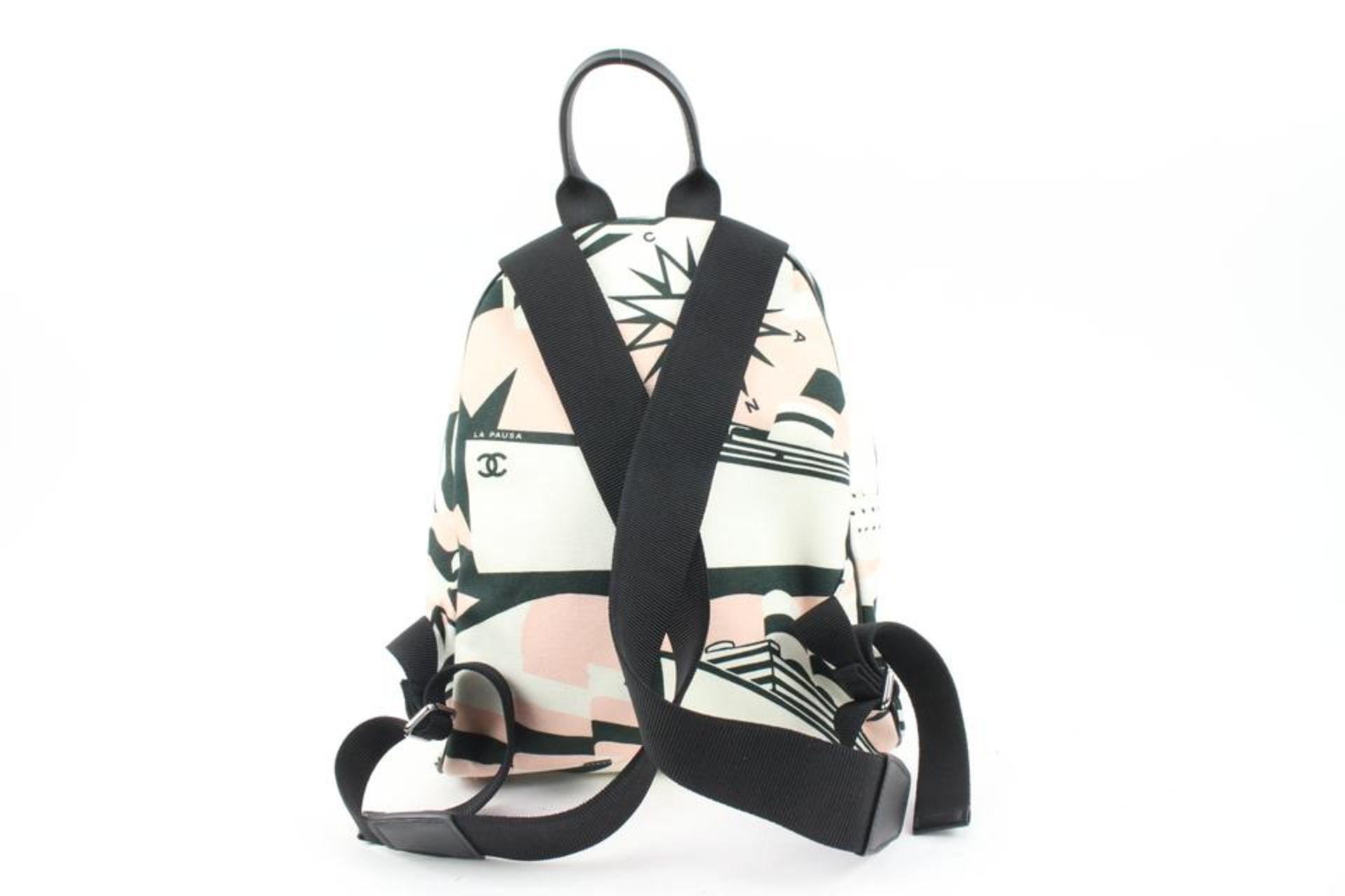 CHANEL LA PAUSA BAY PRINTED CANVAS MEDIUM BACKPACK LIMITED CRUISE - Bild 7 aus 14