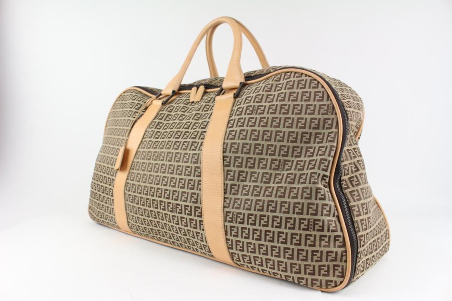 FENDI XL BROWN MONOGRAM FF ZUCCA DUFFLE BAG - Bild 12 aus 12