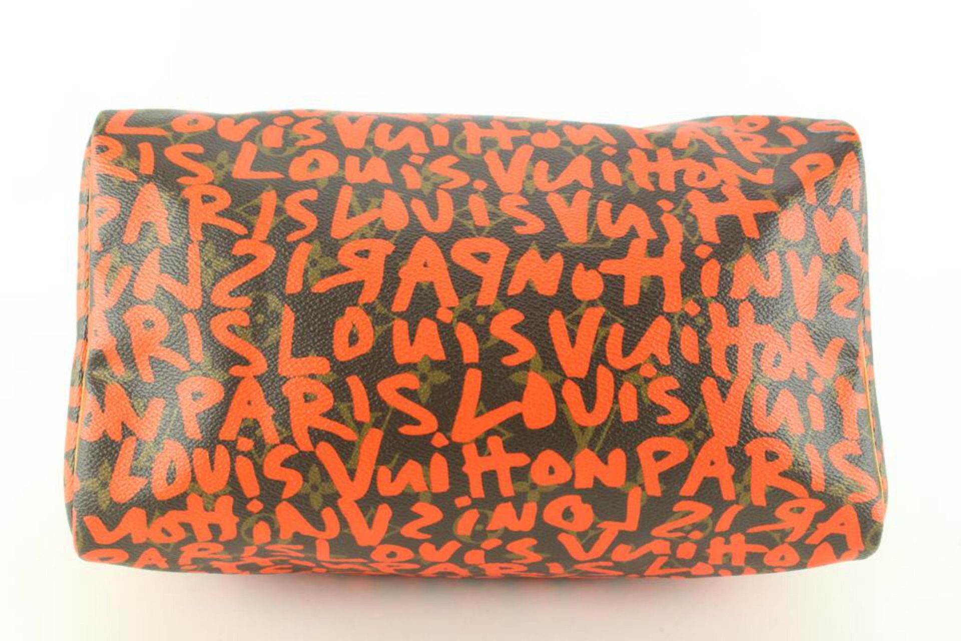 LOUIS VUITTON STEPHEN SPROUSE ORANGE MONOGRAM GRAFFITI SPEEDY 30 - Bild 4 aus 12