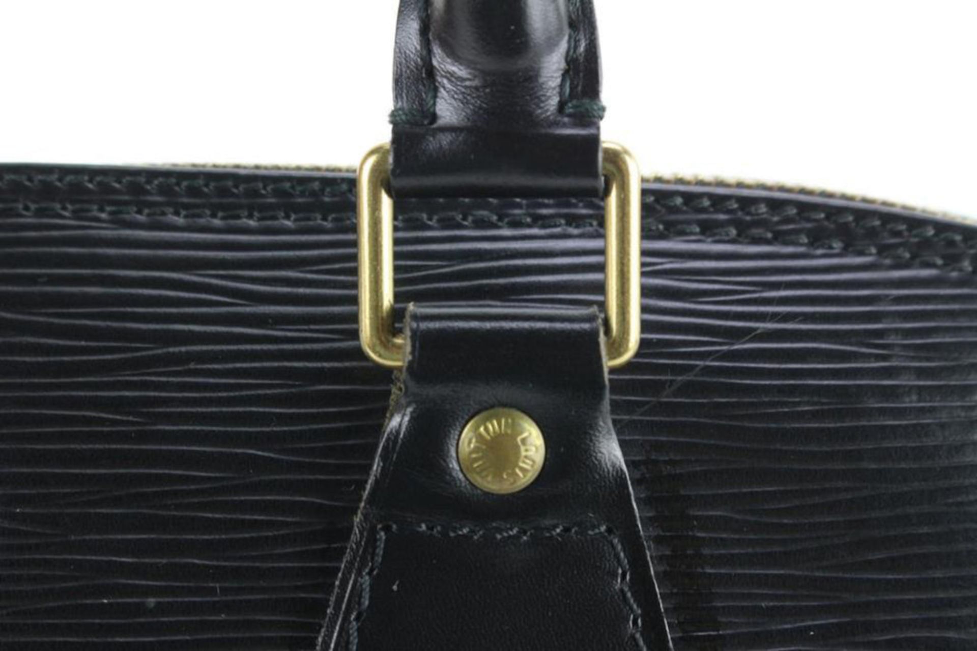 LOUIS VUITTON BLACK EPI LEATHER NOIR ALMA PM - Image 7 of 11