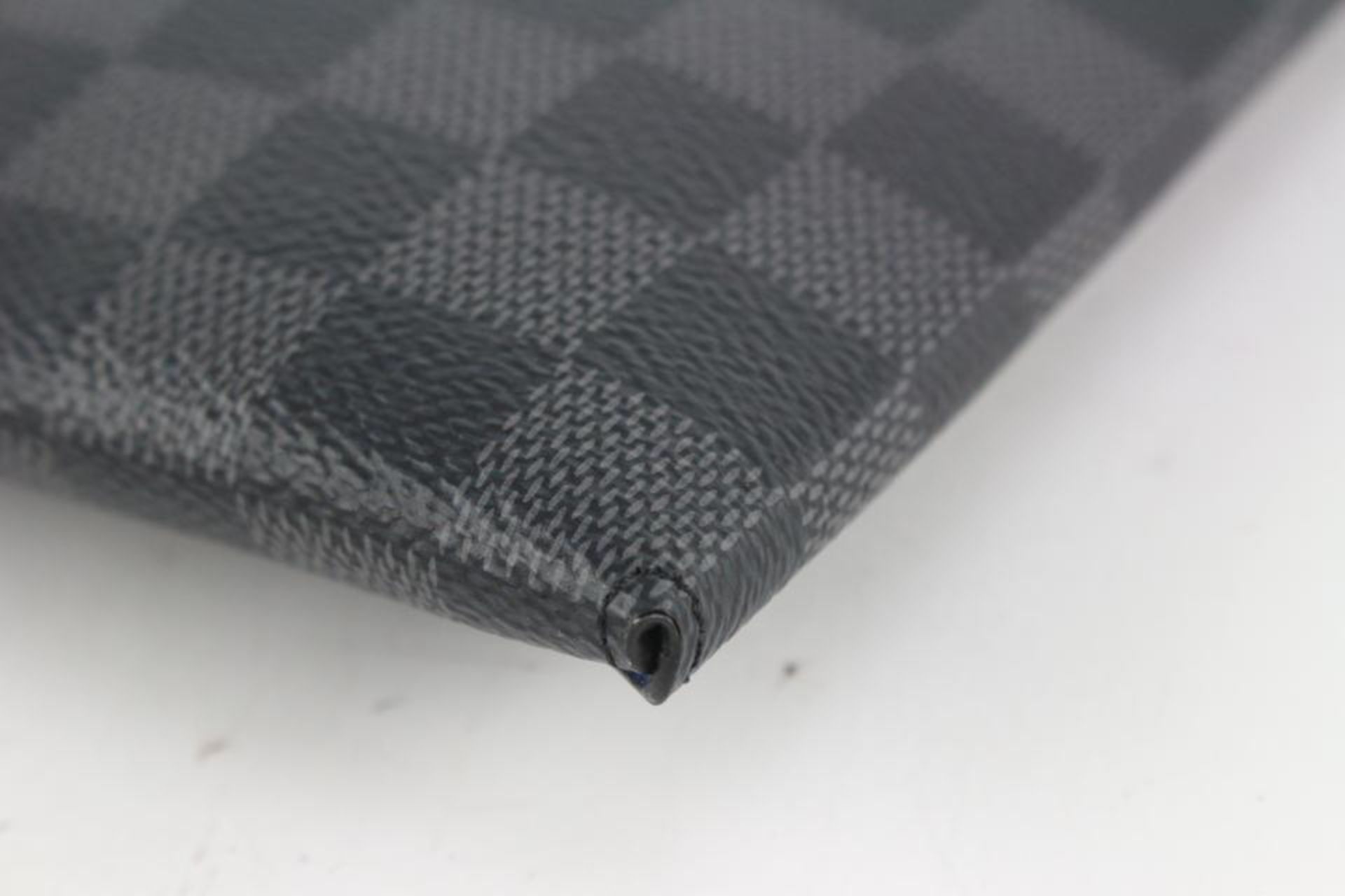 LOUIS VUITTON DAMIER GRAPHITE ALPHA POCHETTE GM PORTFOLIO TOILETRY POUCH - Bild 3 aus 10