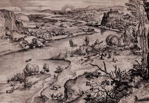 Pieter Breugel the Elder, Van Doetecum - The Emmaus walkers
