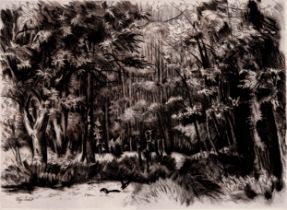 Henri Vergé-Sarrat - Birds in a forest