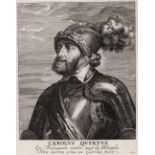 Cornelis Galle (1576-1650)  - Portrait of Carolus Quintus after Titian 