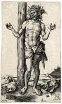 Johannes Wierix, Albrecht Dürer, Christ as Man of Sorrows.