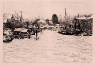 Siebe Johannes ten Cate - Voorstraat harbor in Dordrecht - 1894