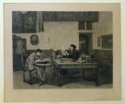 The cabinet of Erasmus, Henri Leys, J. Dezmannez