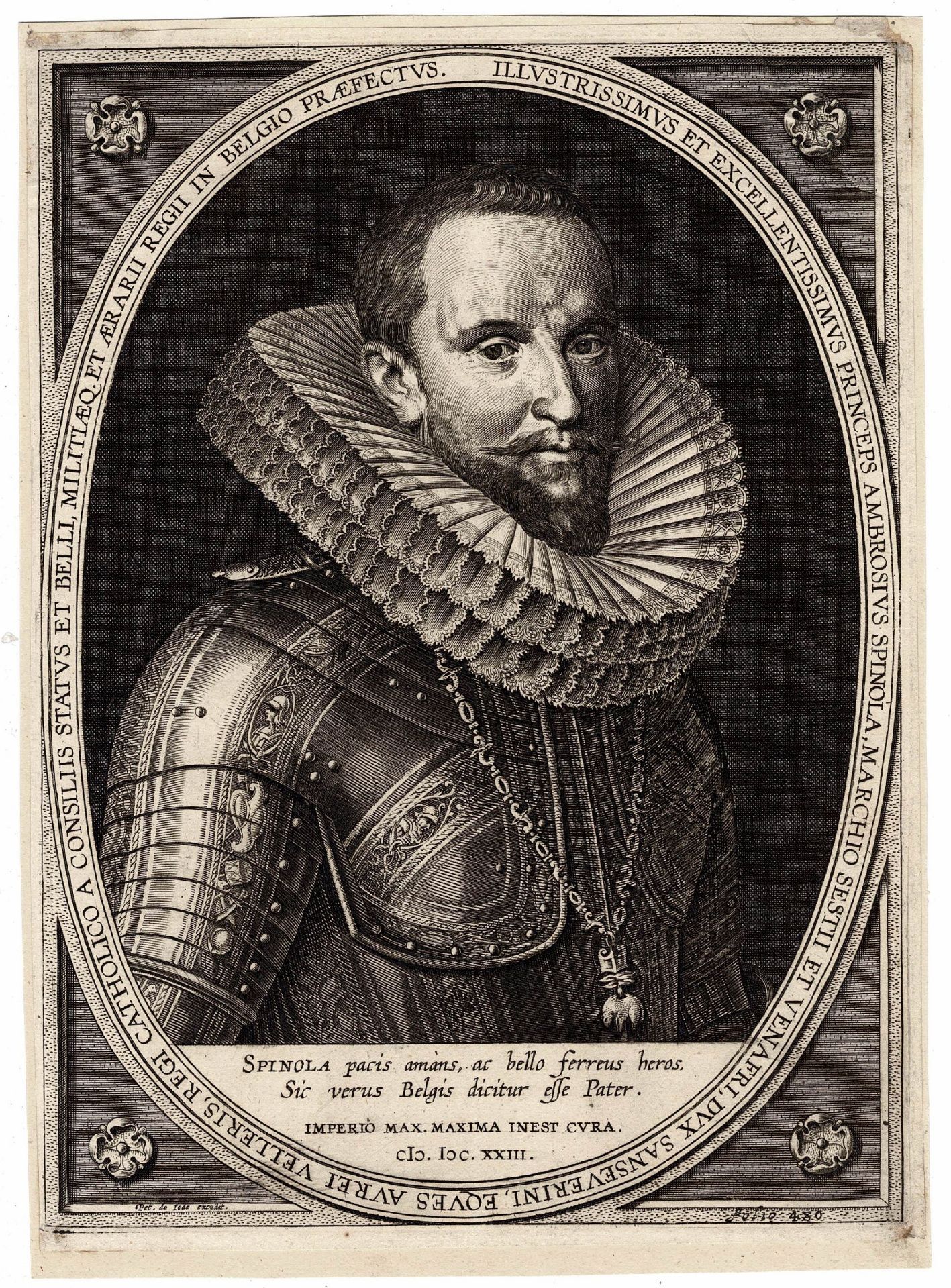 Pieter de Jode II, portrait of Ambrogio Spinola